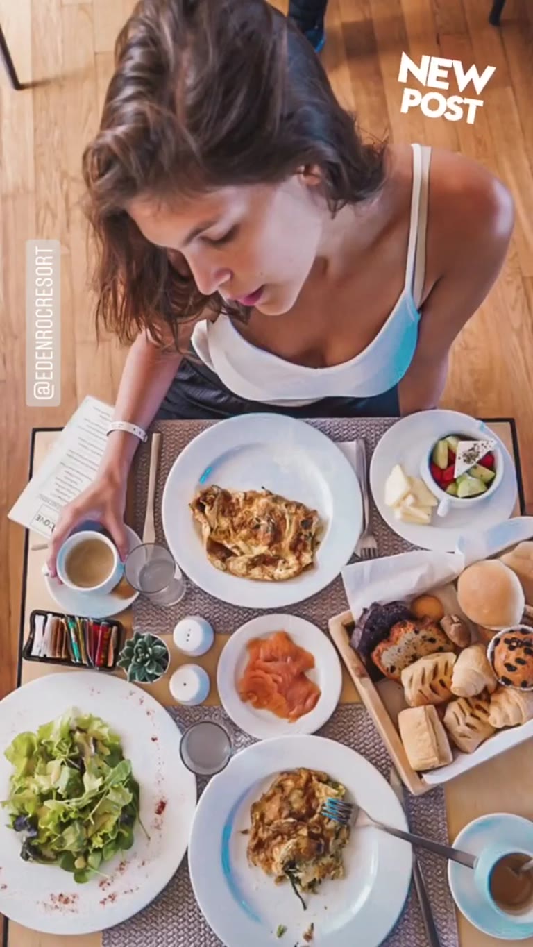 Breakfast spread at Eden Roc Resort, Rhodes