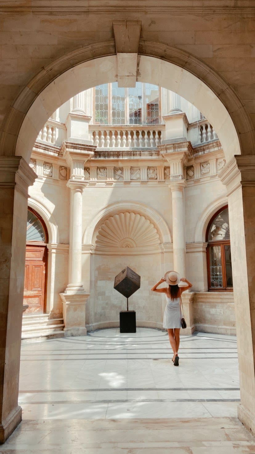 Venetian Loggia courtyard in Heraklion, Crete