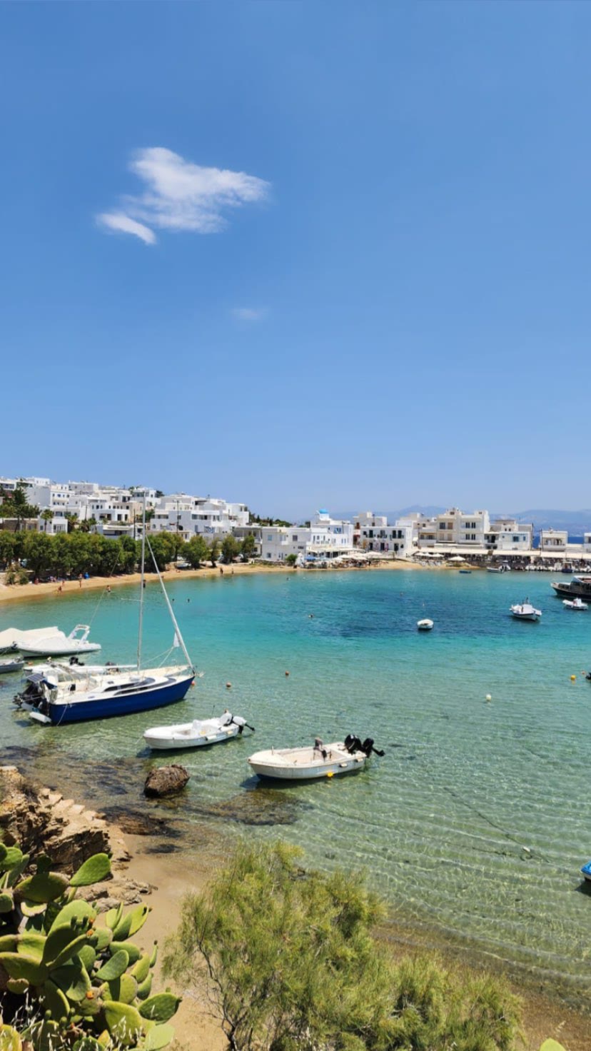 Turquoise bay in Paros