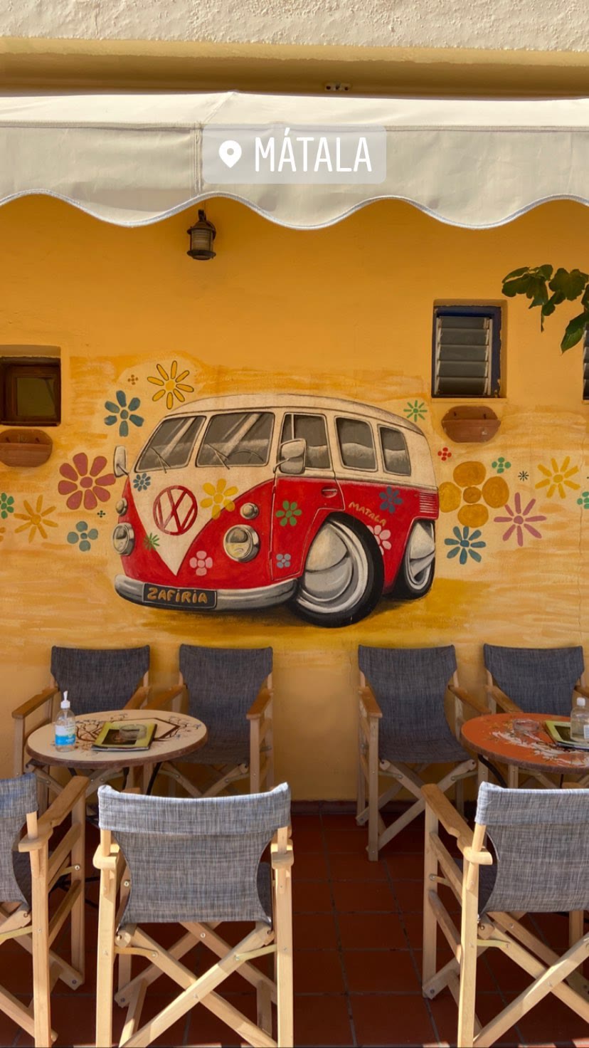 Matala's hippie VW mural, Crete