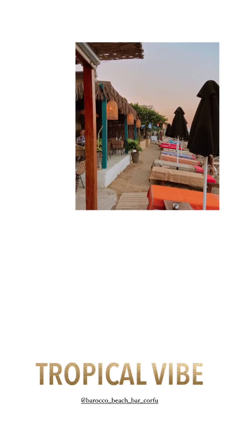 Barocco Beach Bar, Corfu — tropical vibe