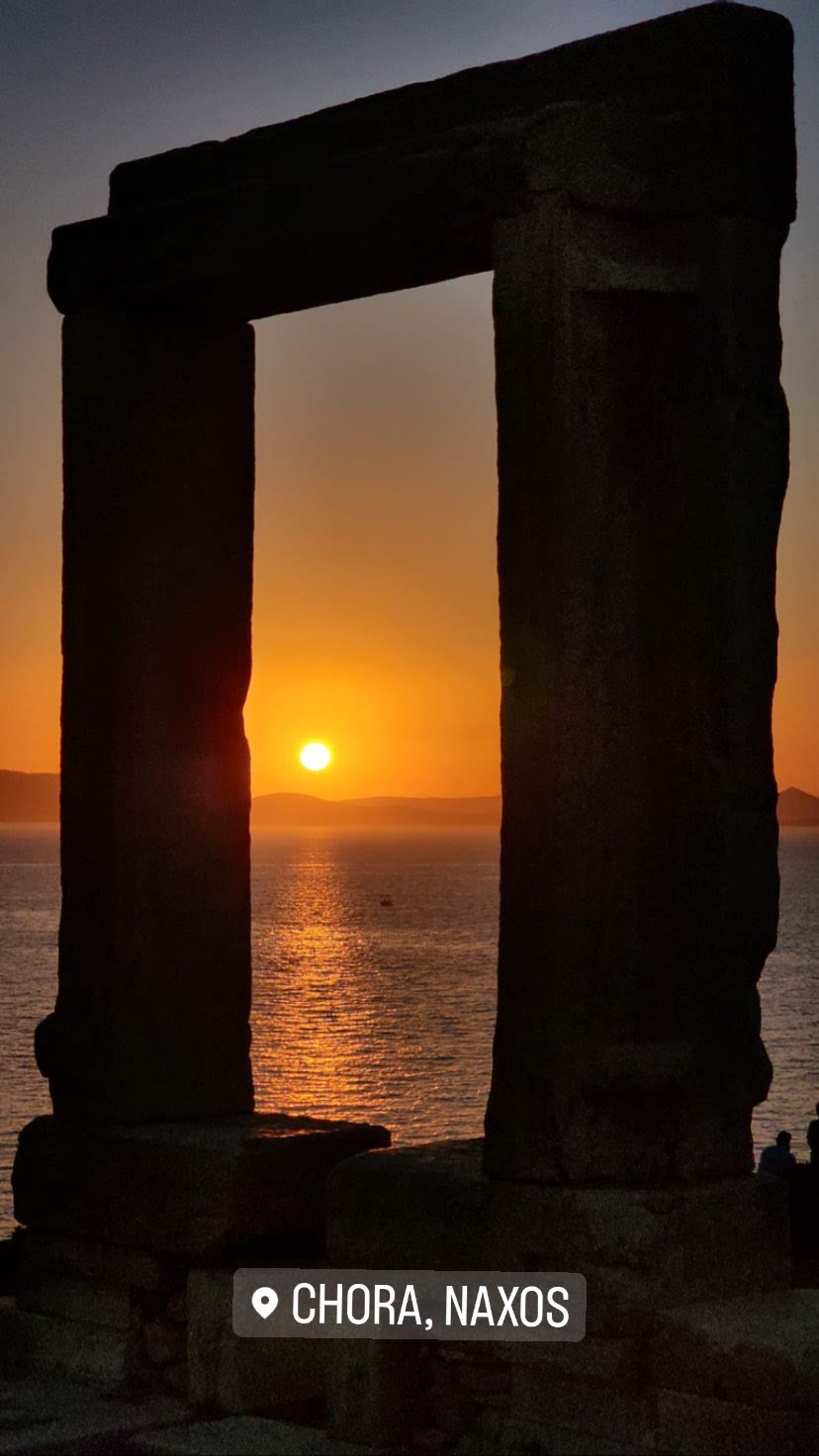 Sunset at the Portara, Chora Naxos