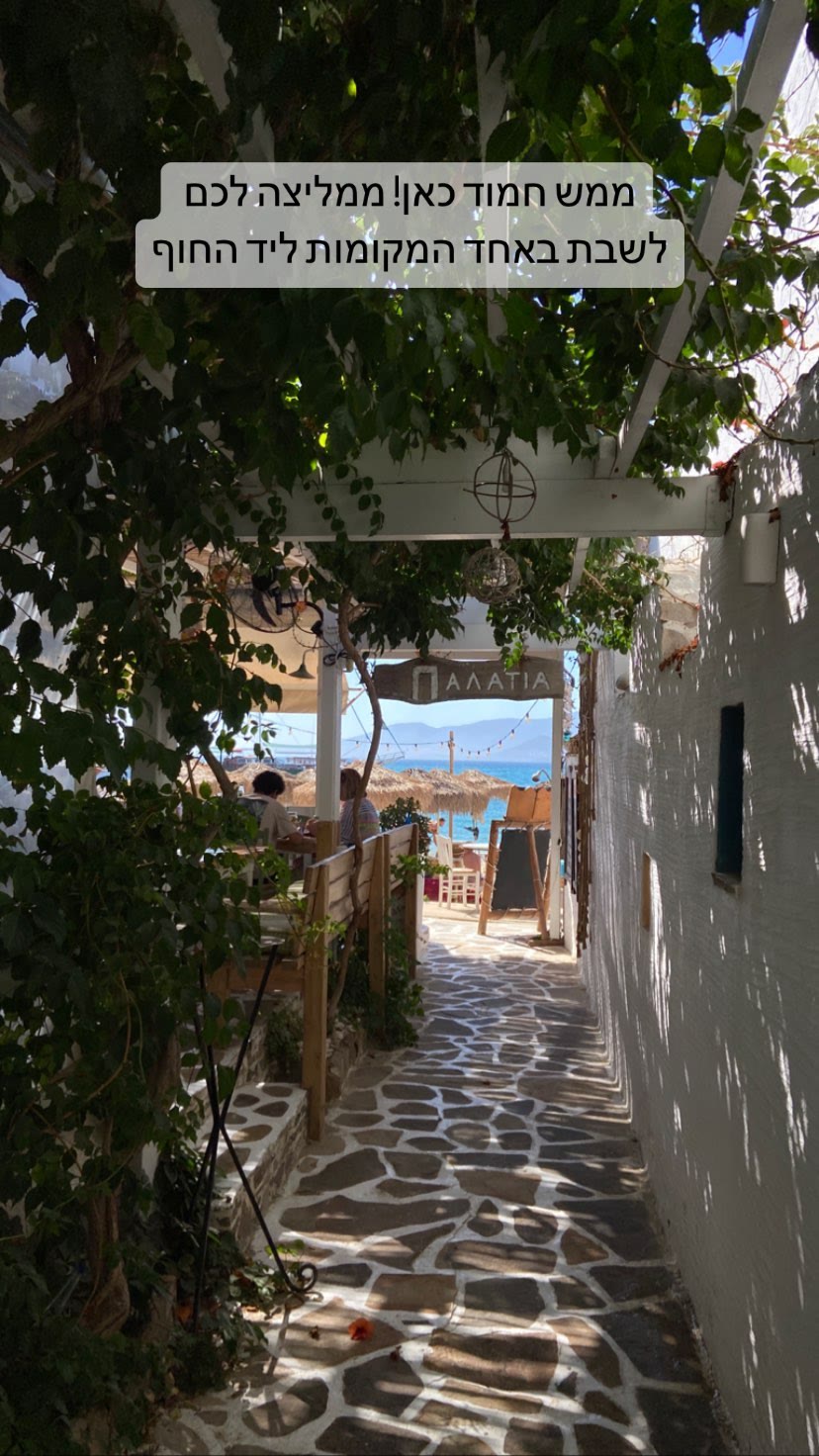 Palatia beachfront taverna in Naxos