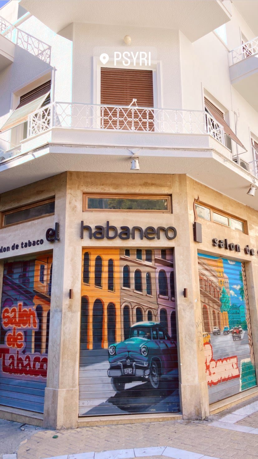 El Habanero street art in Psyri, Athens