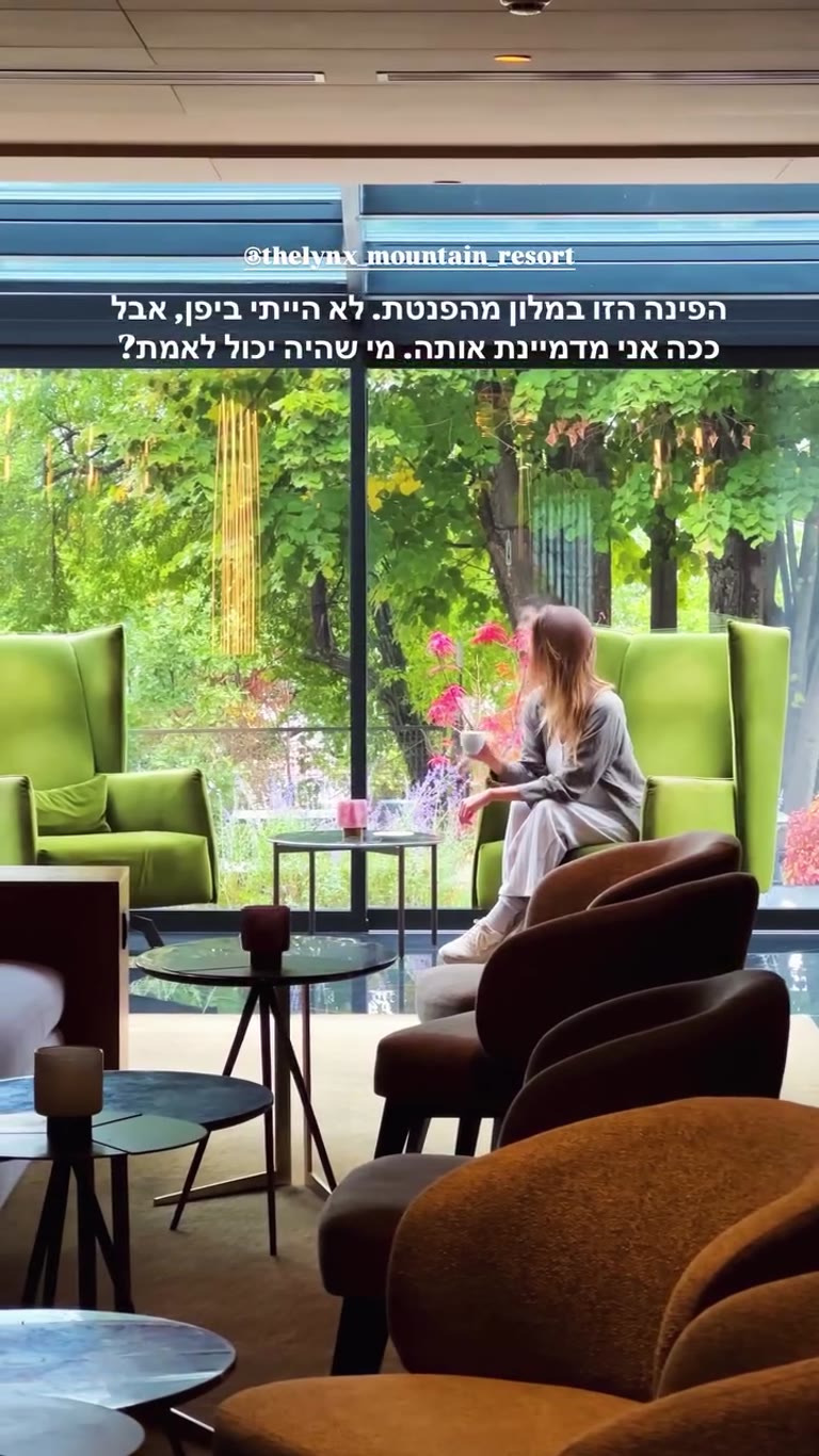 פינת הלאונג' המהפנטת ב-The Lynx Mountain Resort