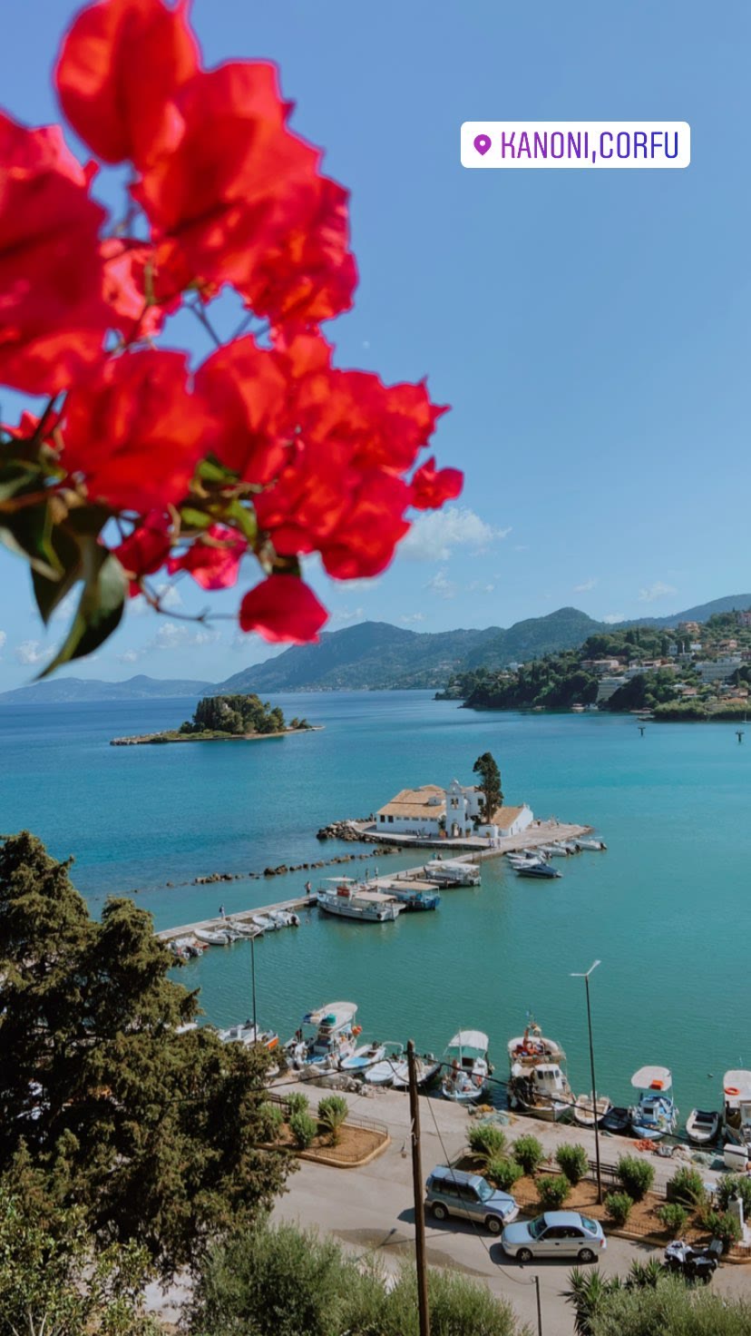 Kanoni viewpoint over Vlacherna, Corfu