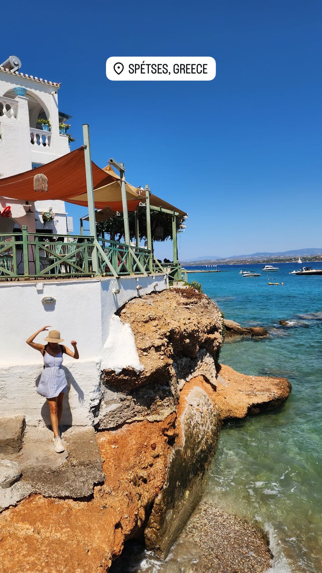 Spetses waterfront, Greece