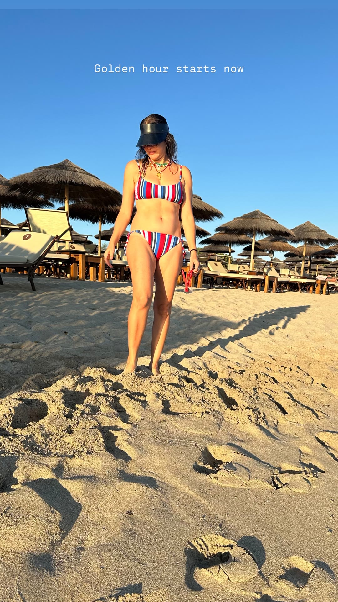 Golden hour on a Puglia beach club
