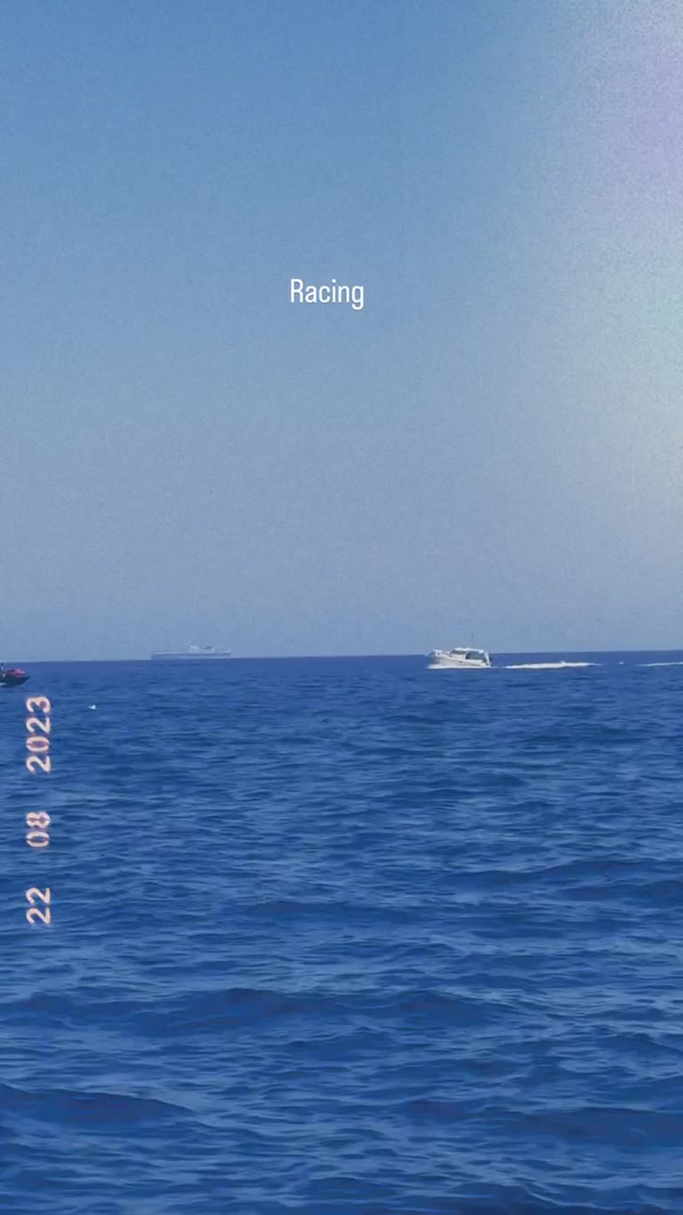 Speedboats racing on the Spanish coast
