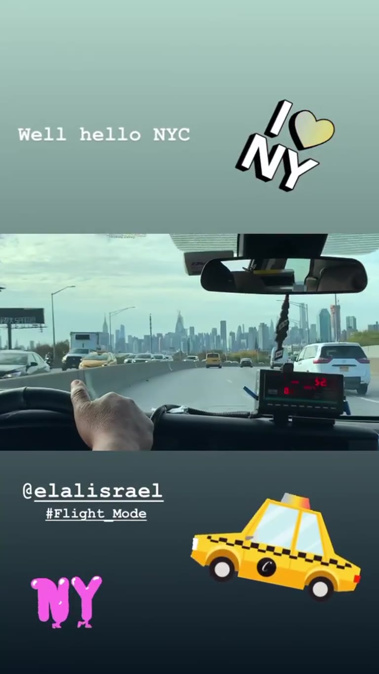 Arriving in NYC by taxi