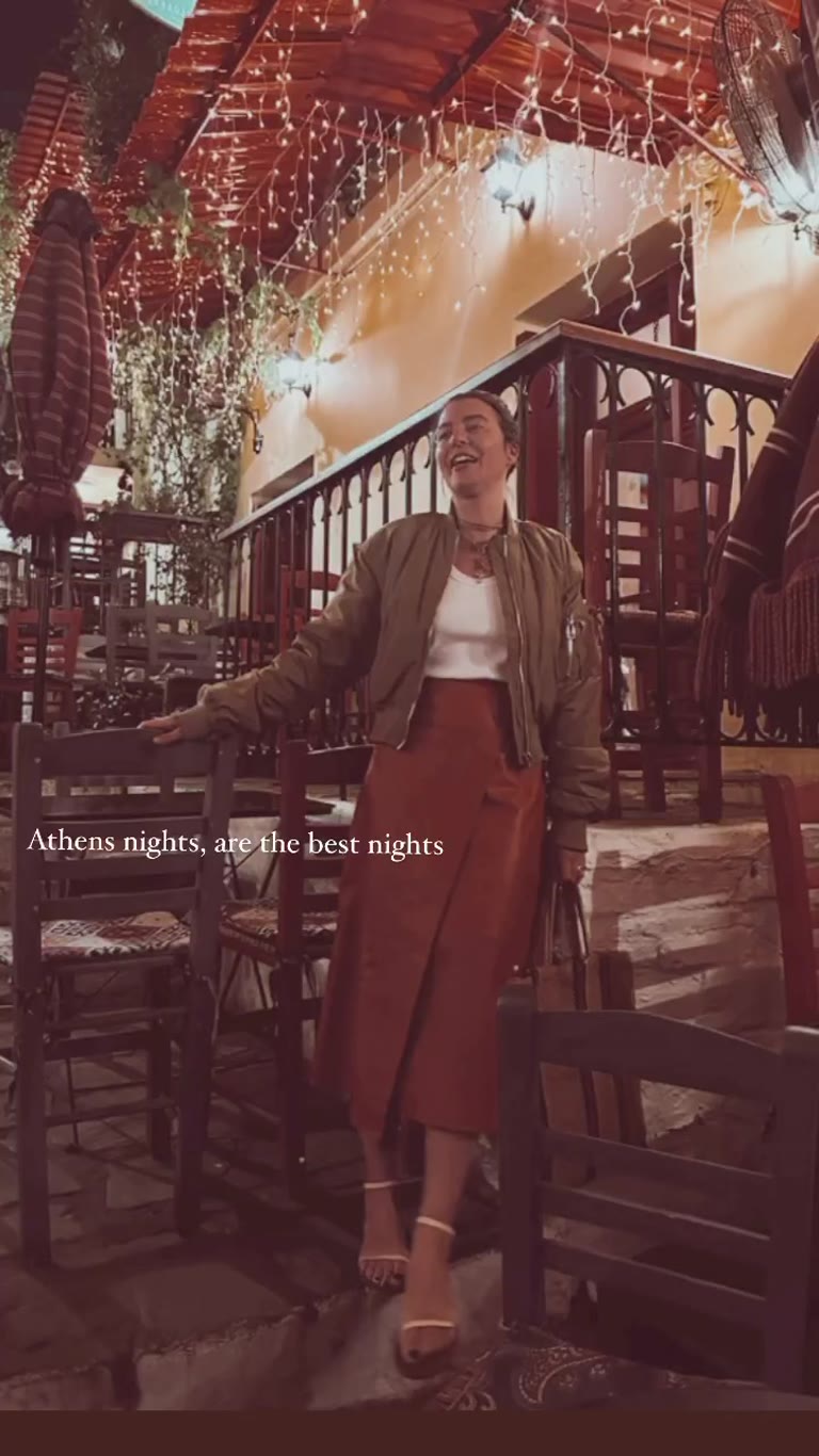 Athens nights on a taverna terrace
