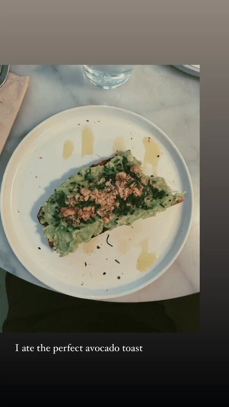 "The perfect avocado toast" in Madrid