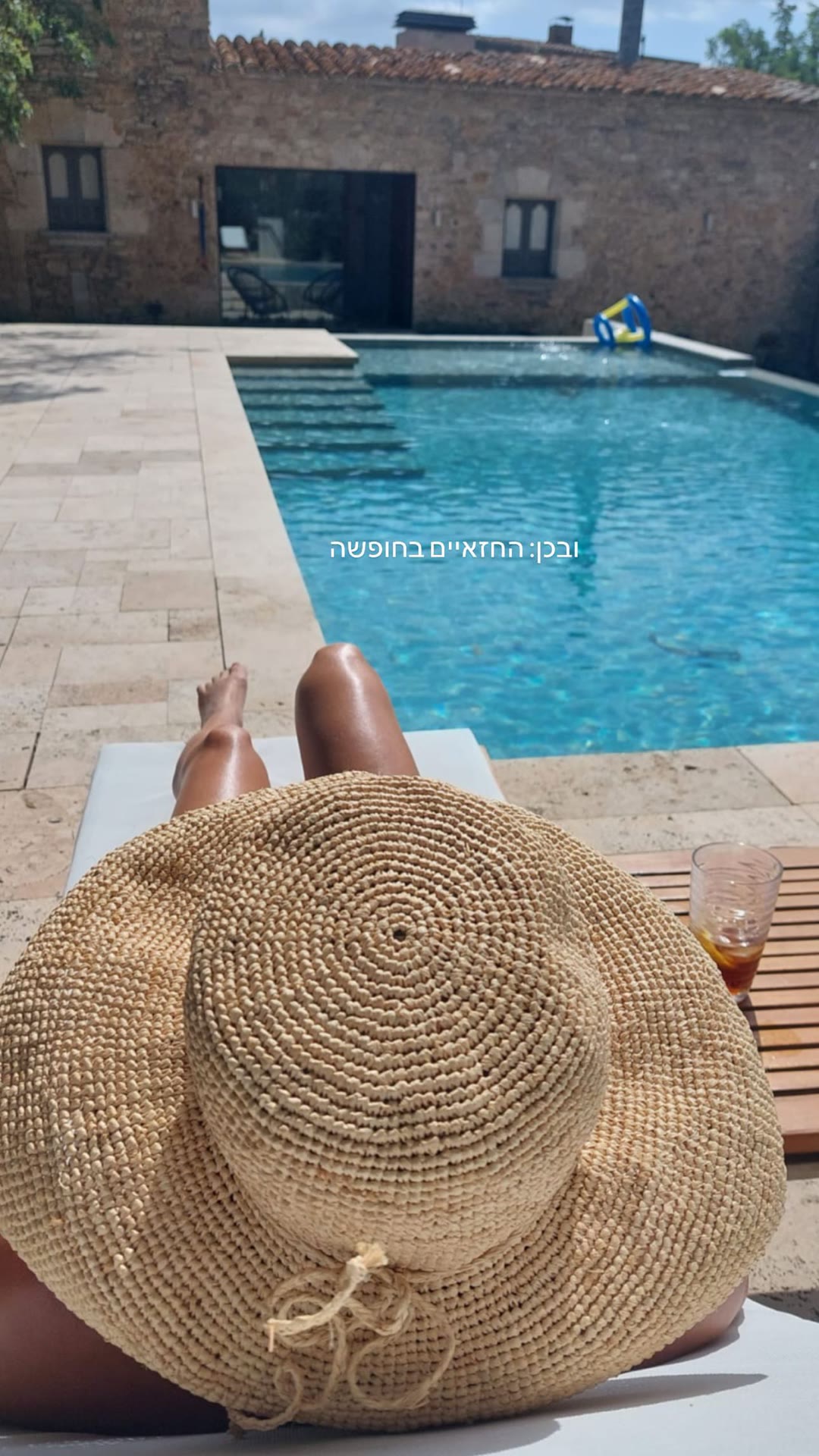 Poolside at a Spanish stone villa