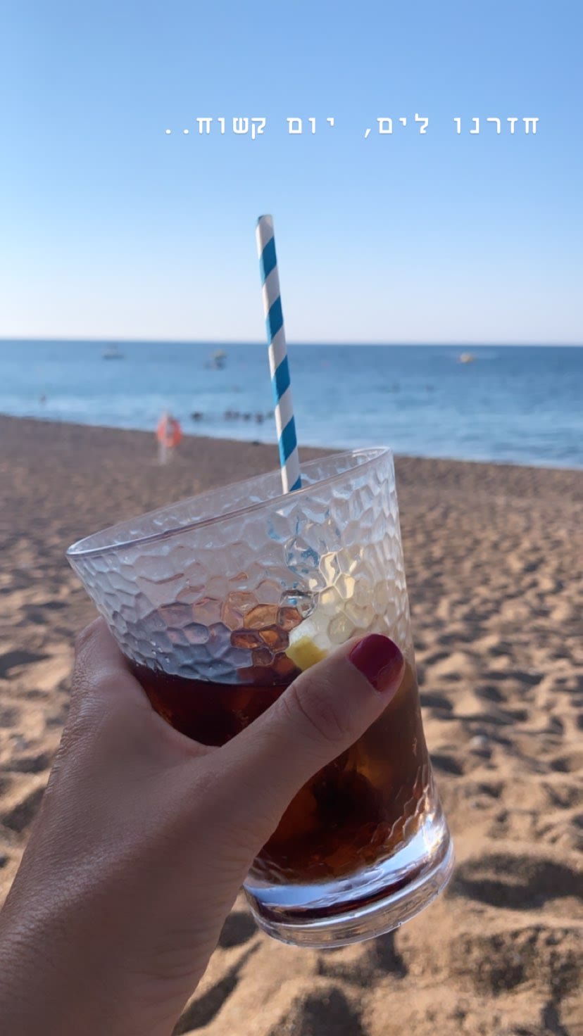 Beach drink in Cyprus