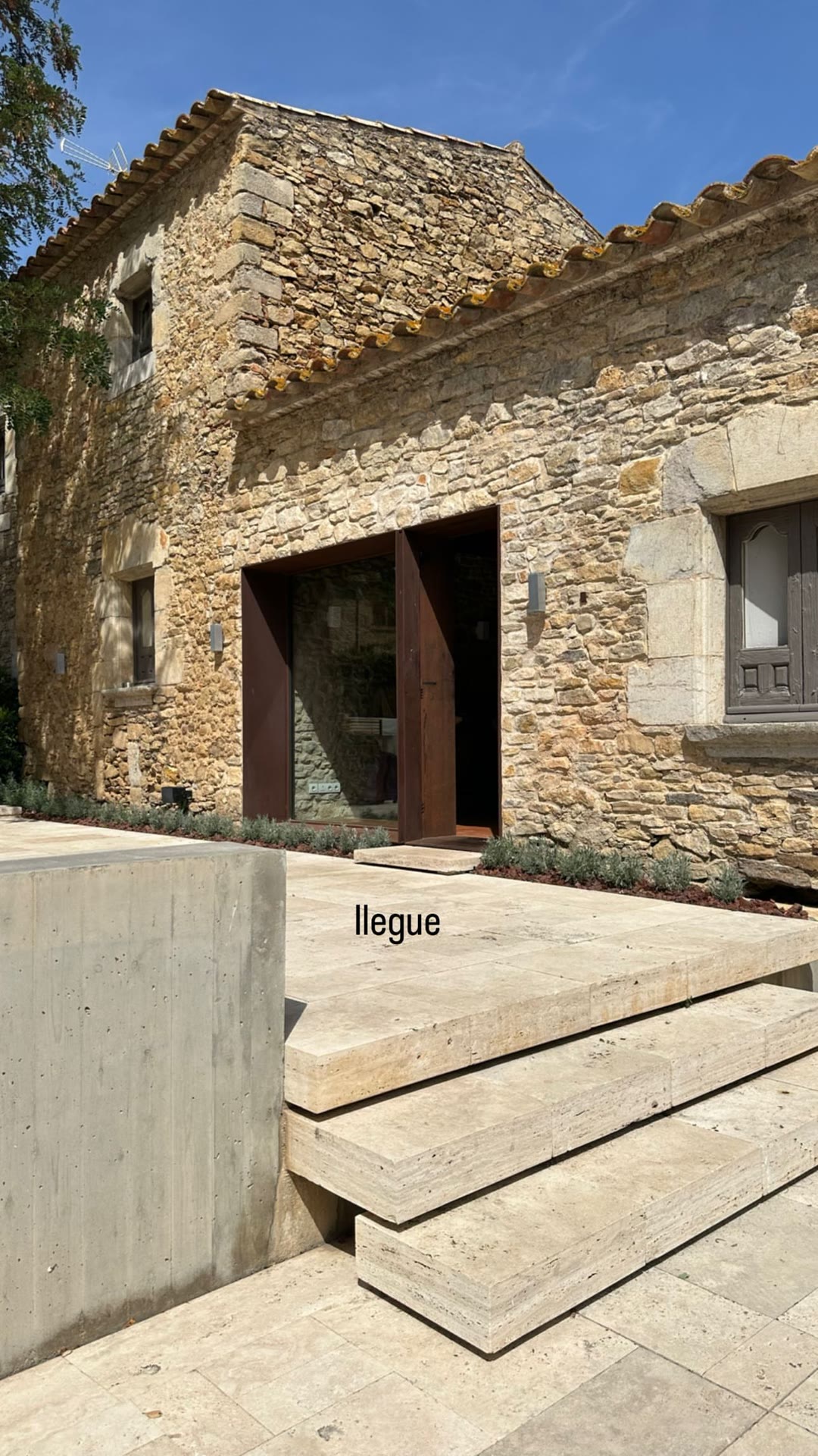 Arriving at a stone farmhouse in Spain