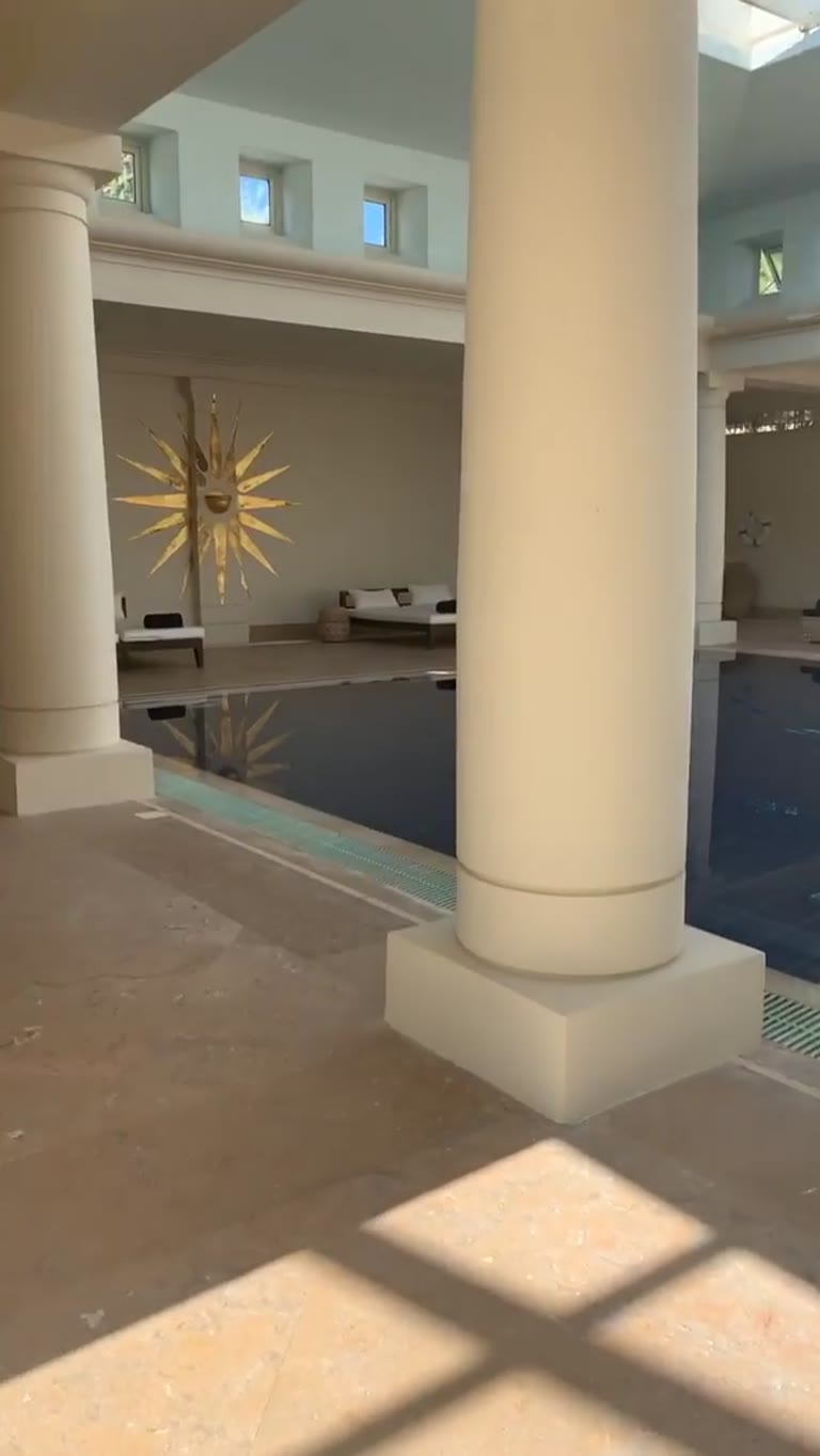 Indoor spa pool at a Cyprus resort