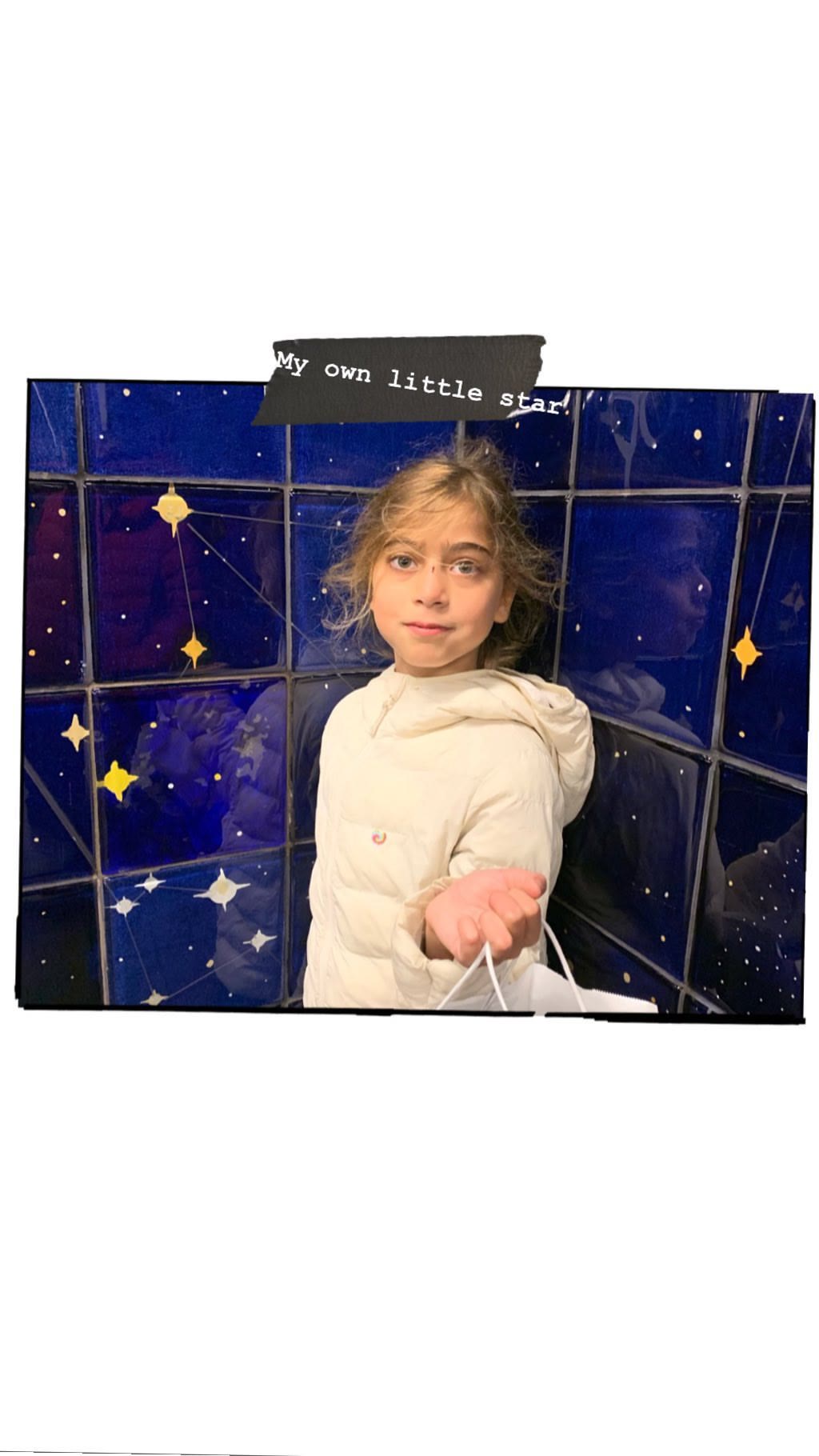 "My own little star" — kid in NYC