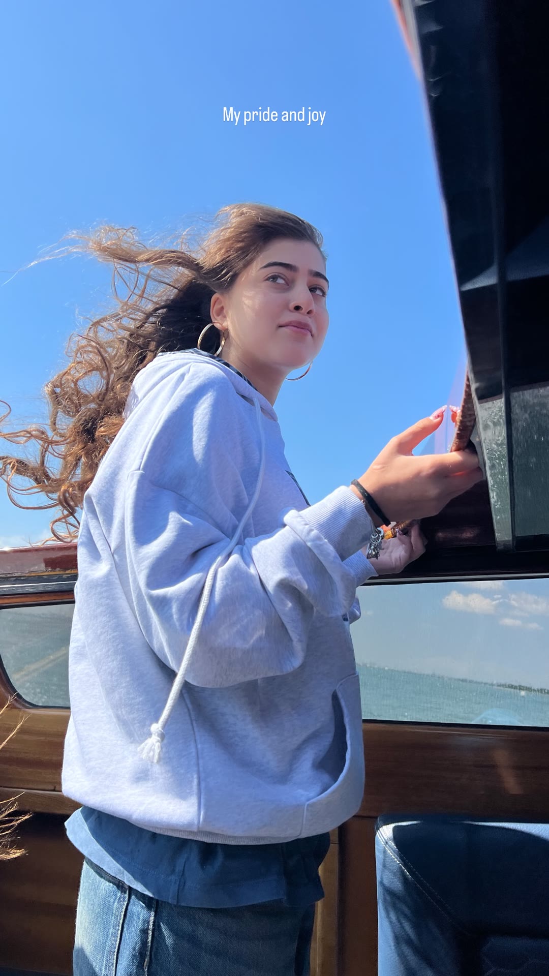Boat ride in Venice with "my pride and joy"