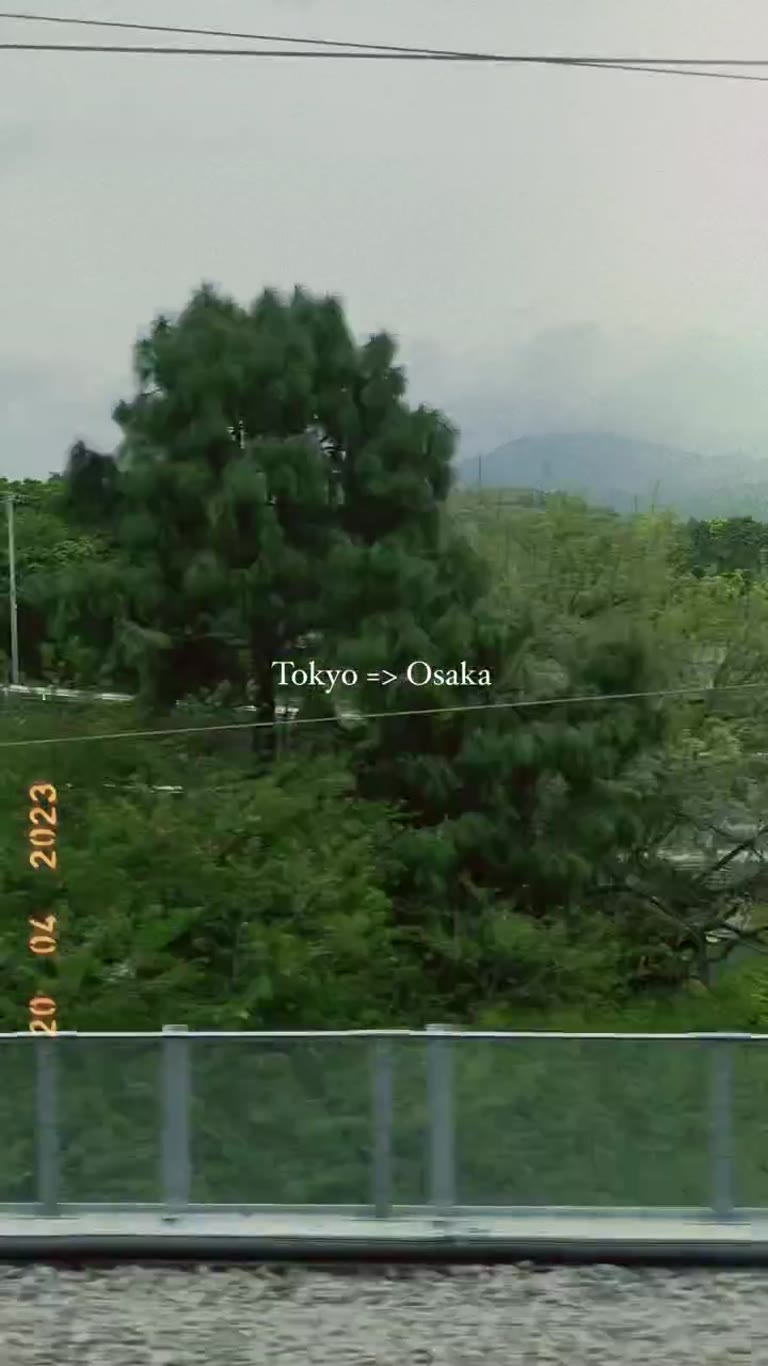 Shinkansen ride from Tokyo to Osaka