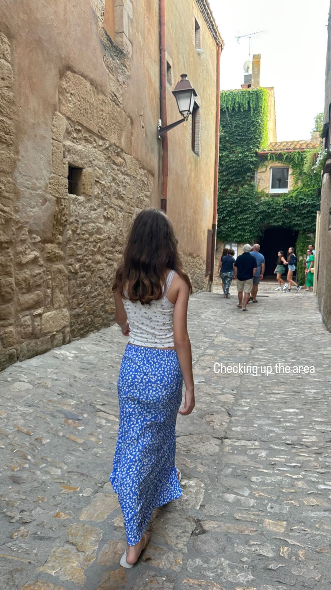 Cobbled lanes of a medieval Catalan village