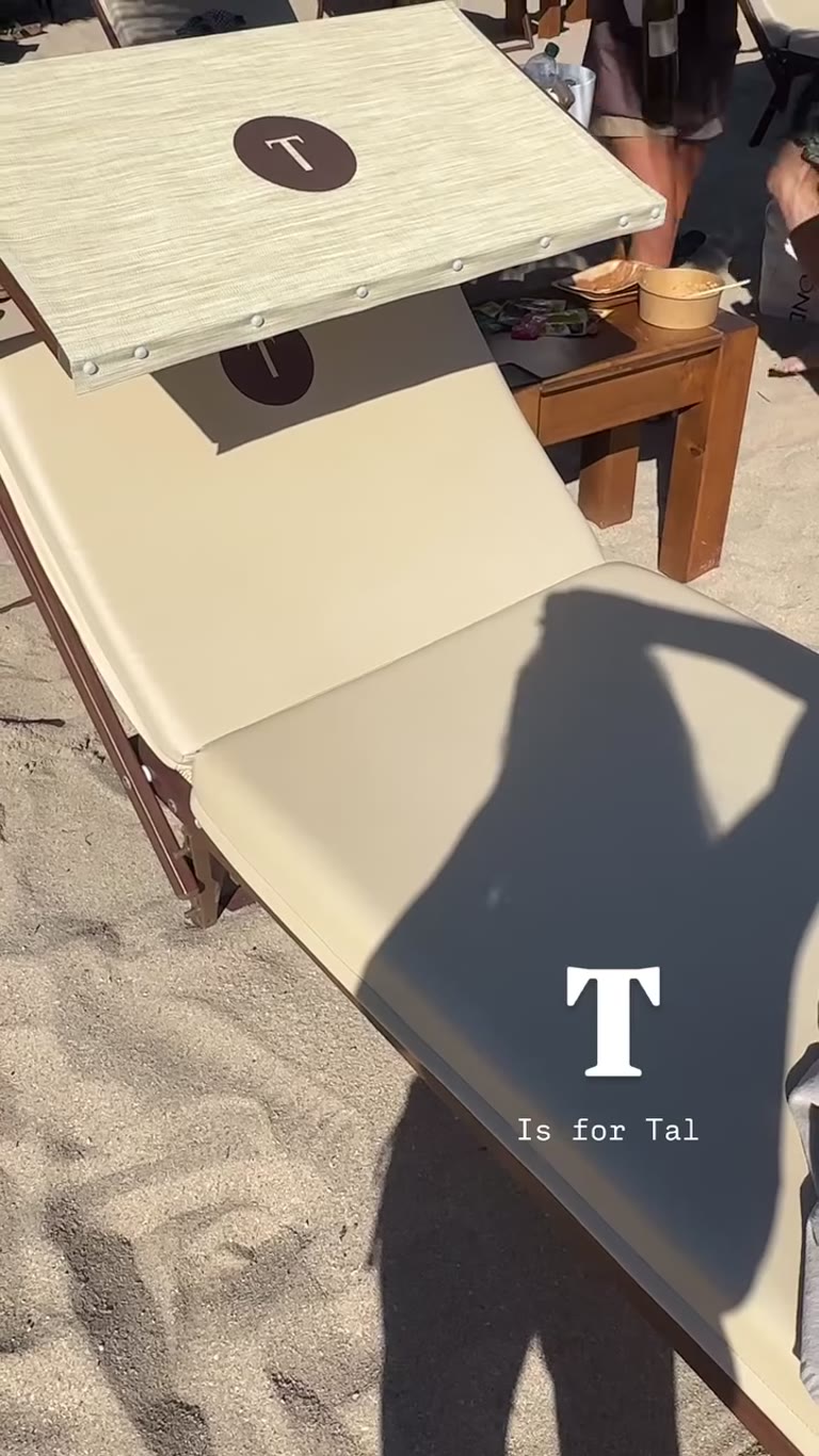 Beach club sunbeds in Puglia