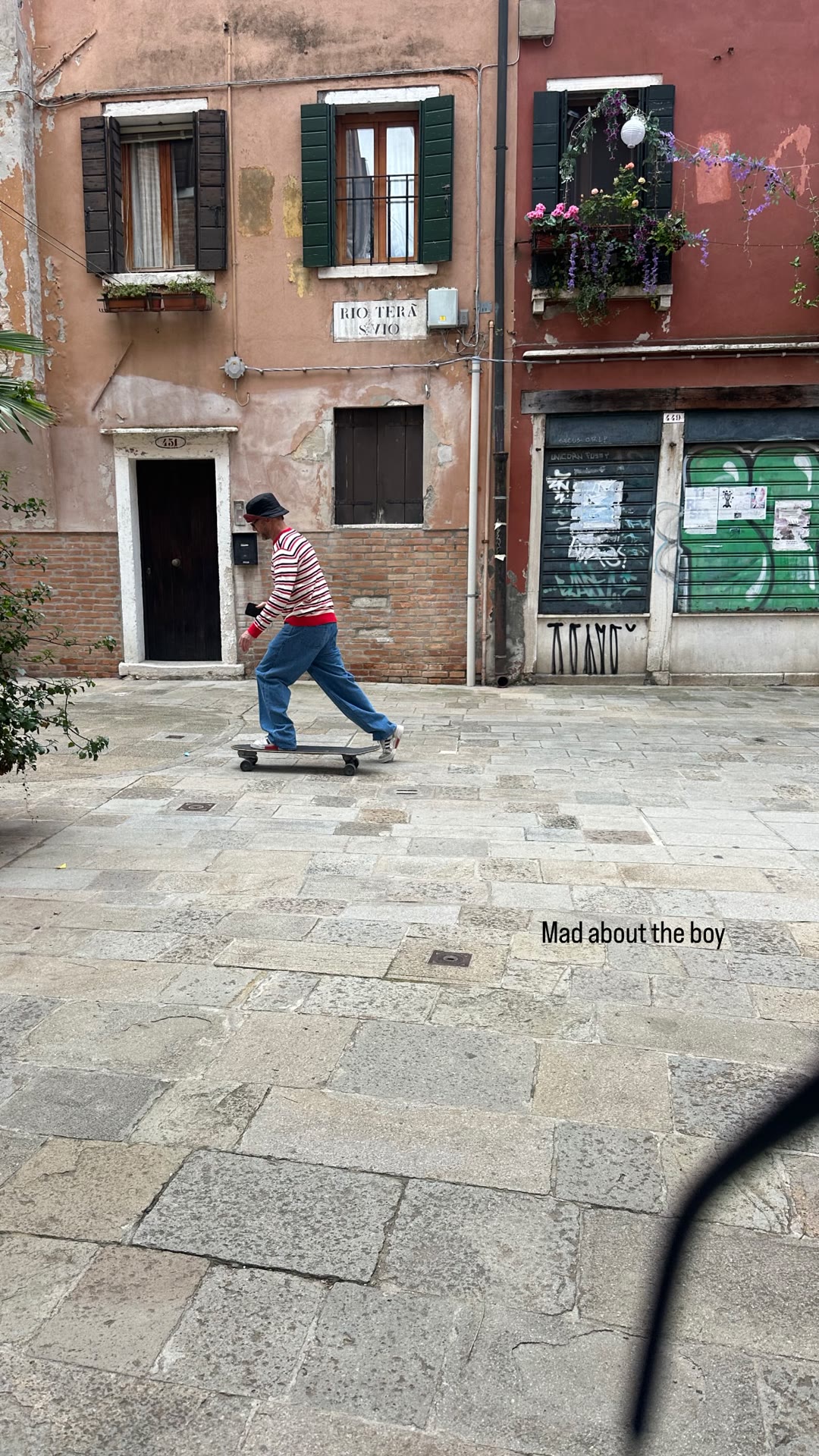 Skateboarding on Rio Terà Sant'Antonio, Venice