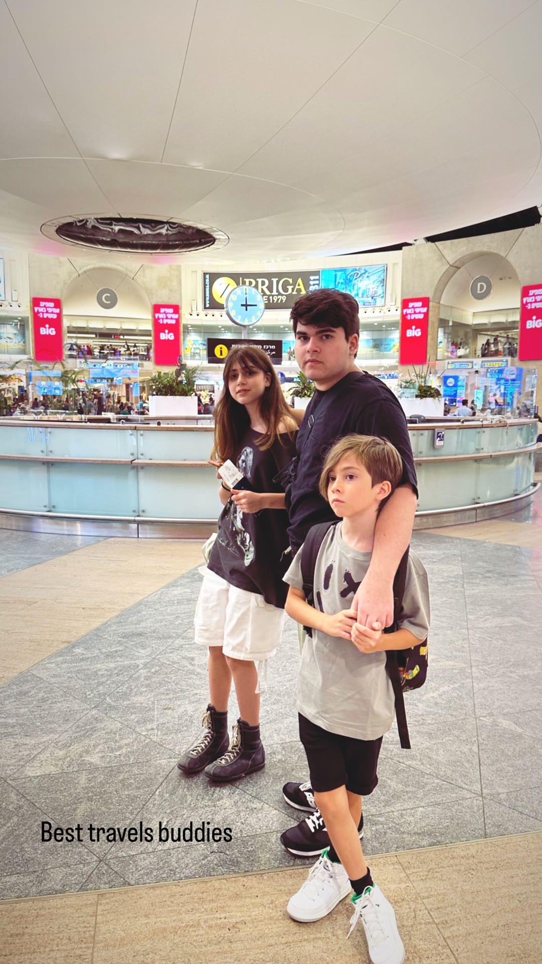 Airport departure with the kids, Spain trip