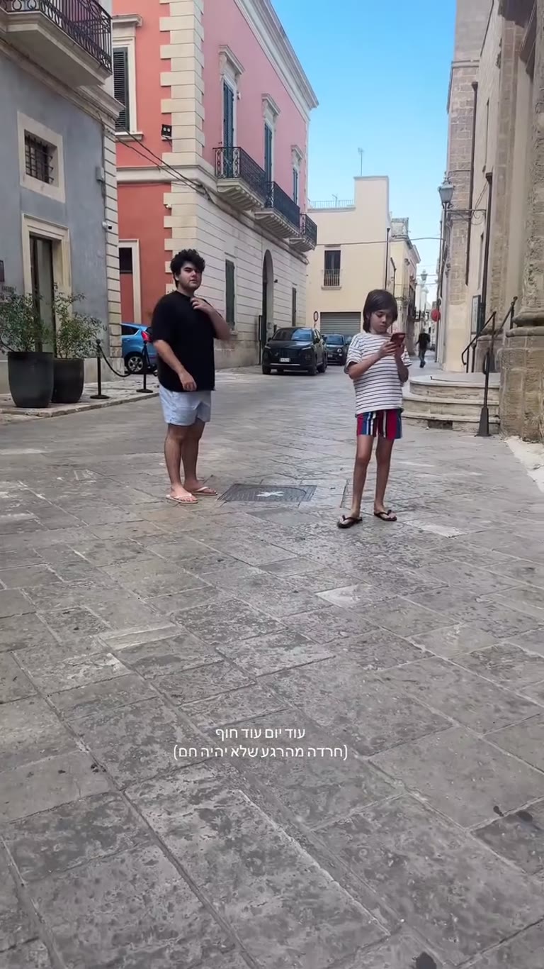 Walking to the beach in a Puglia old town