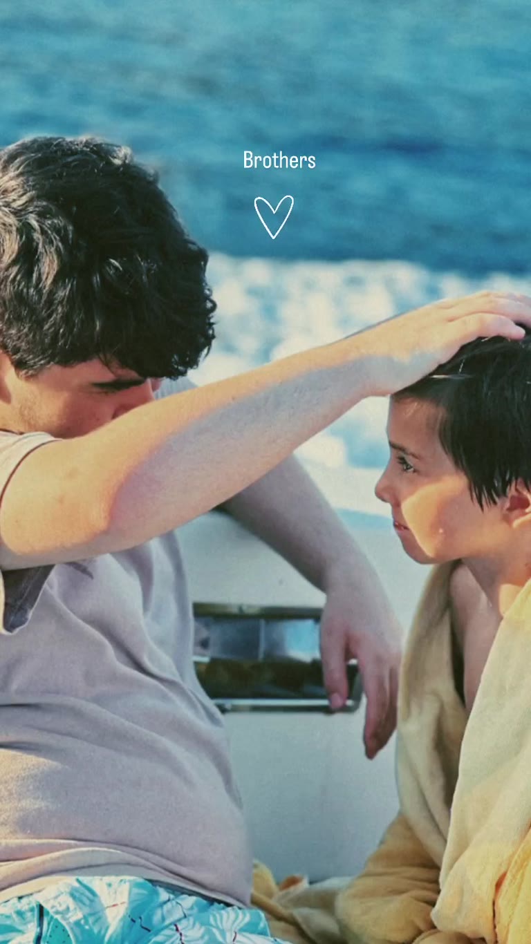 "Brothers" moment on a boat in Spain