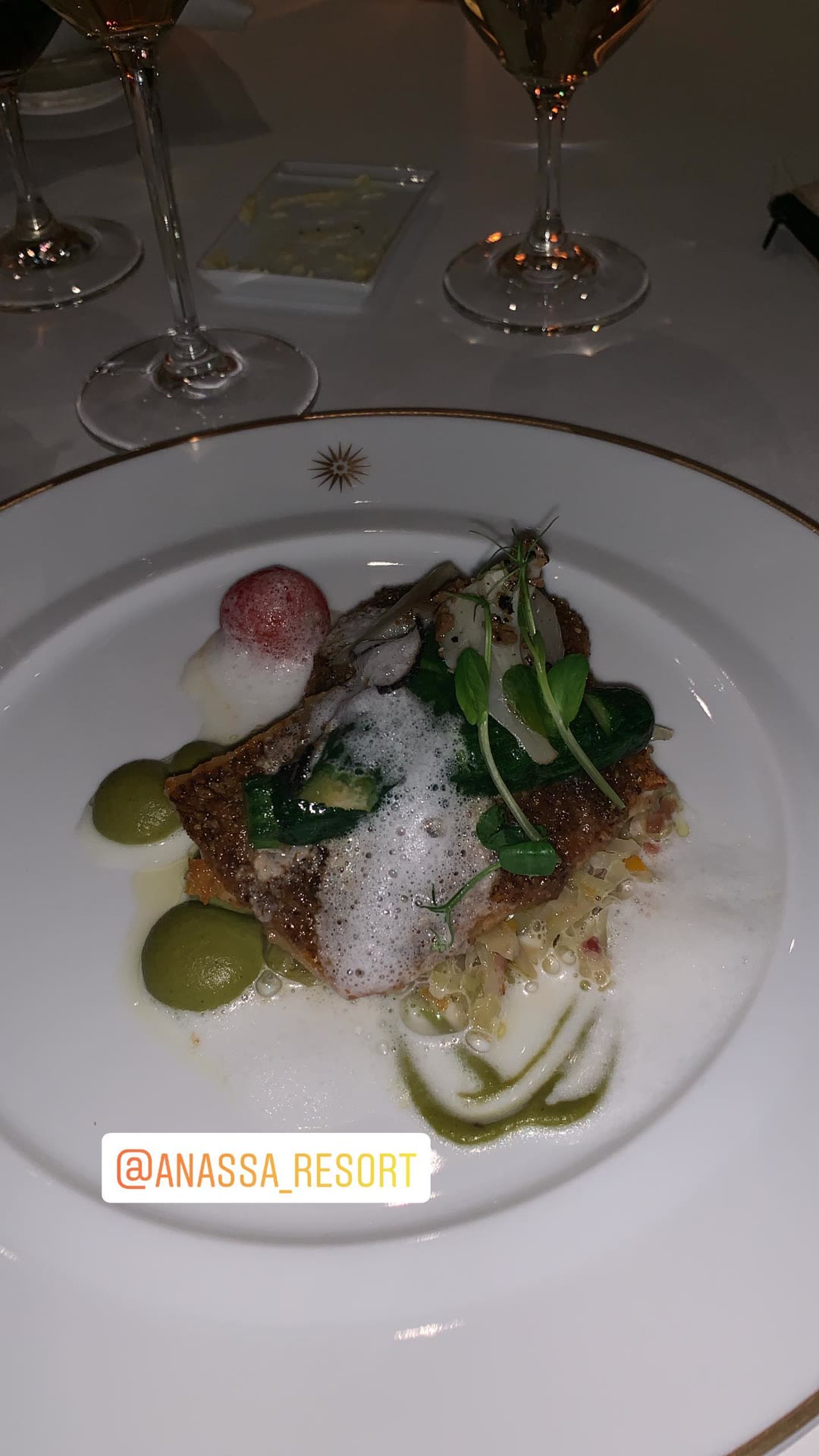 Fine dining at Anassa Resort, Cyprus
