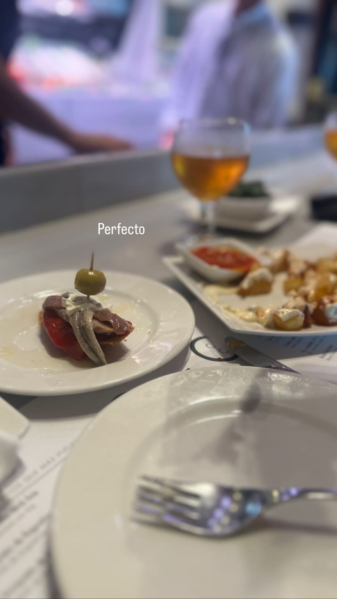 Pintxos and beer in Spain