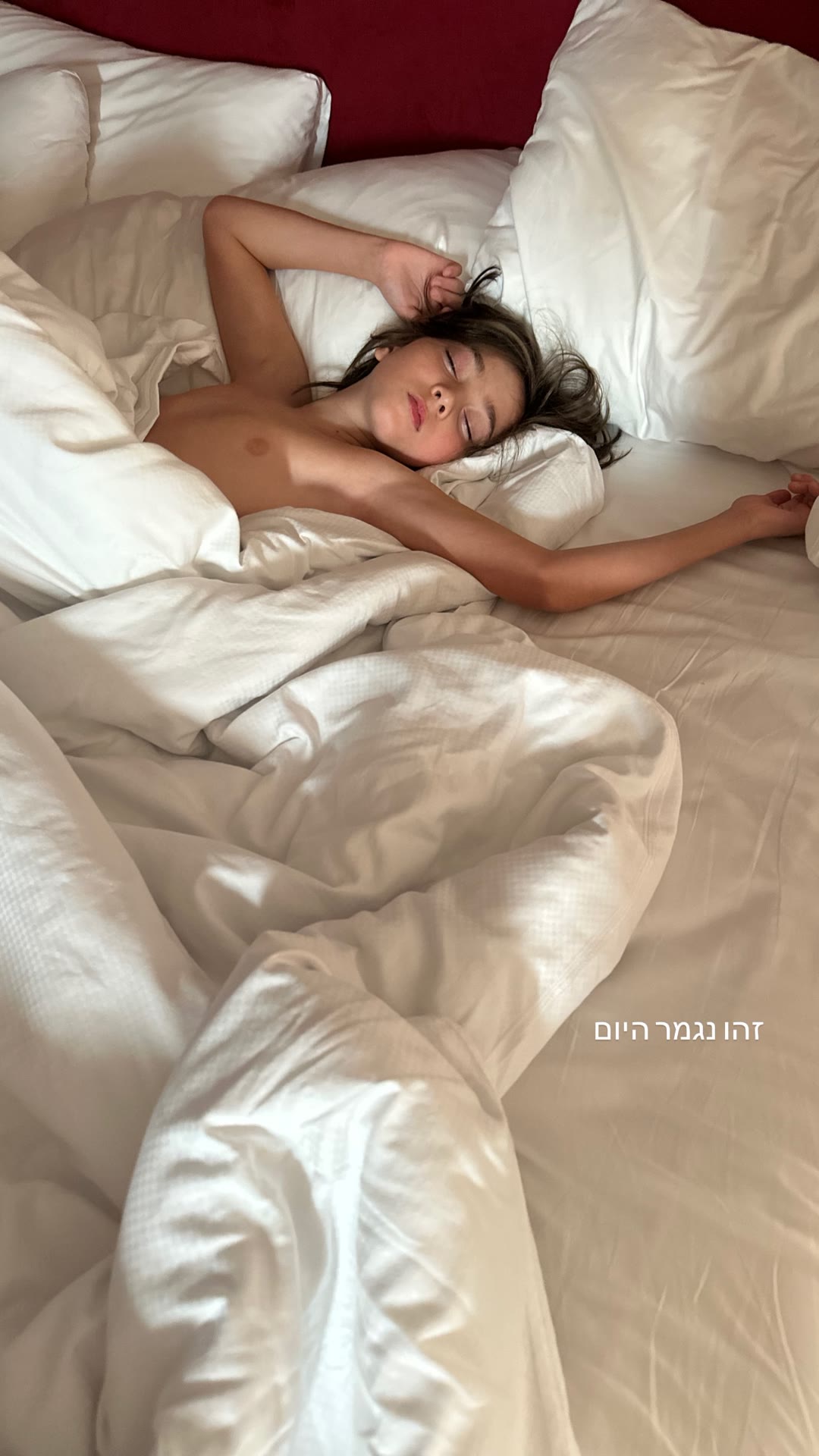 End of the day in Venice — kid asleep