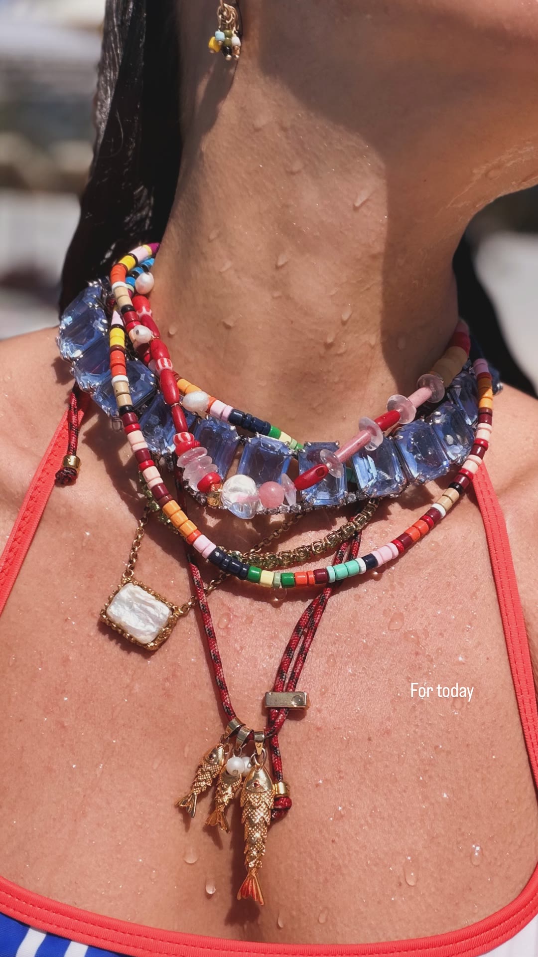 Beach jewelry stack in Corfu