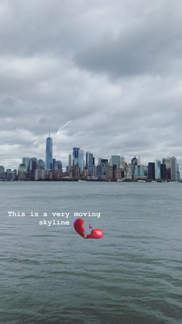 Lower Manhattan skyline from the water