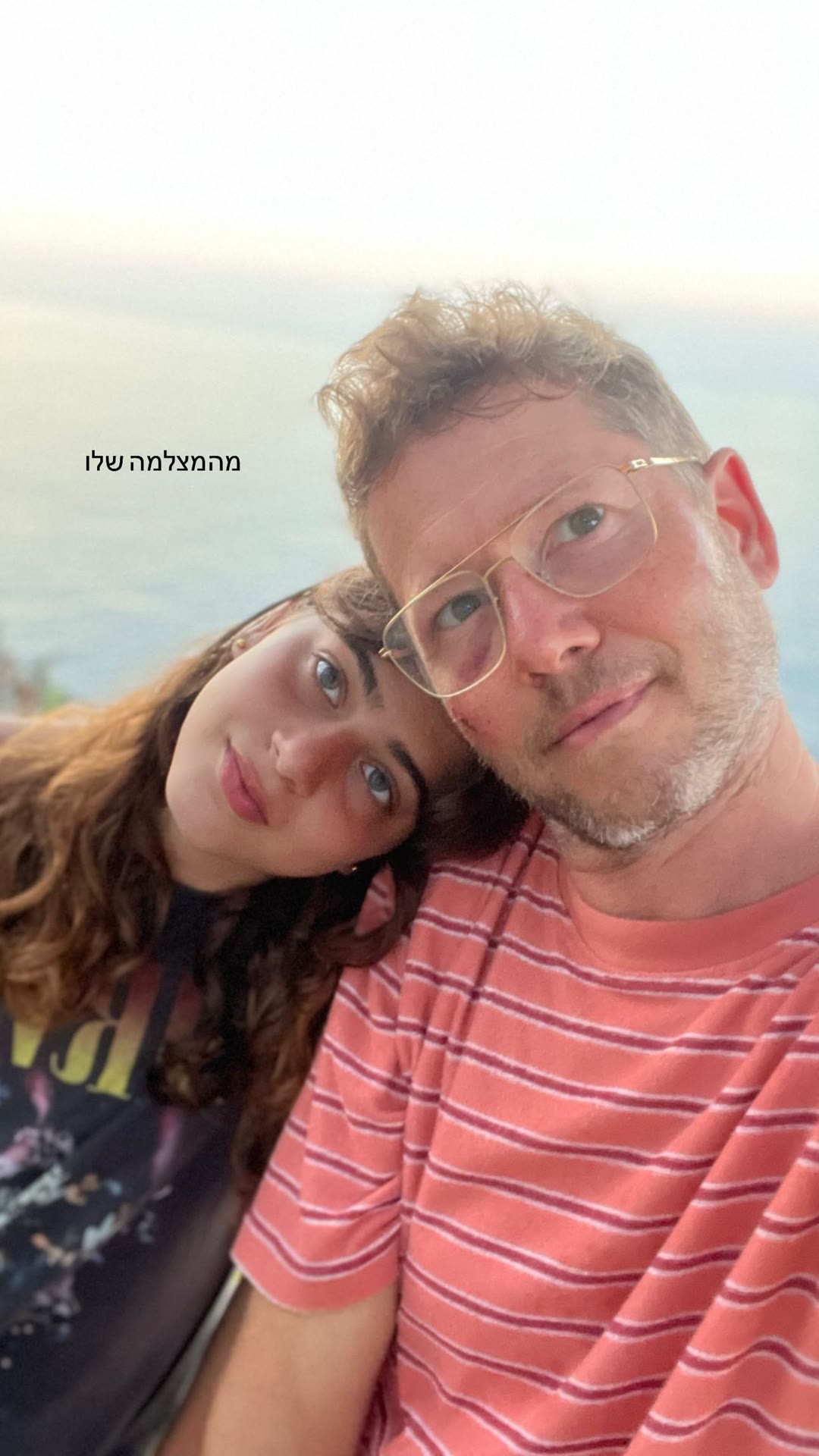 Sunset selfie by the sea in Spain