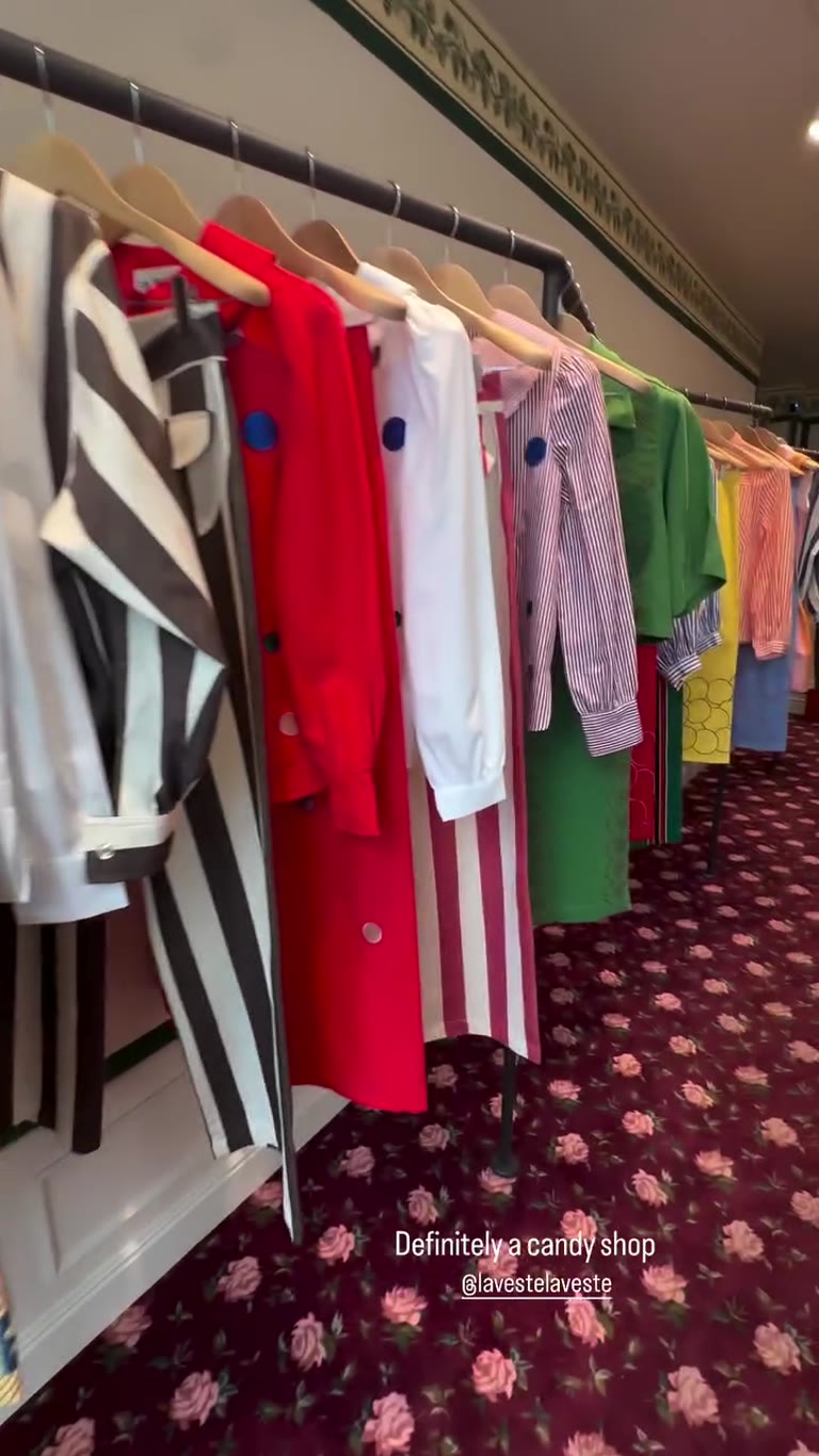 La Veste's candy-colored store in Paris