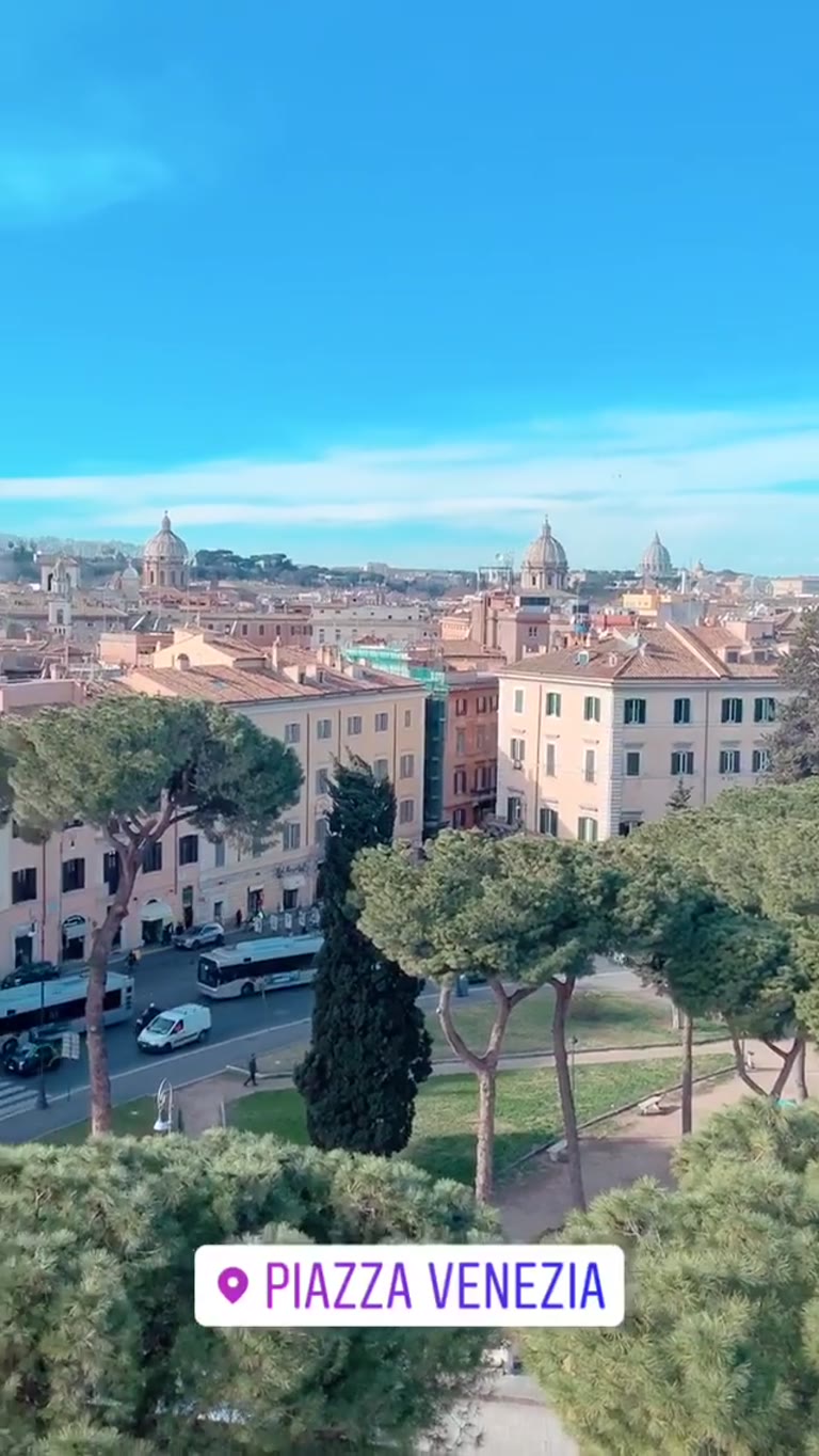 Rooftop view over Piazza Venezia, Rome