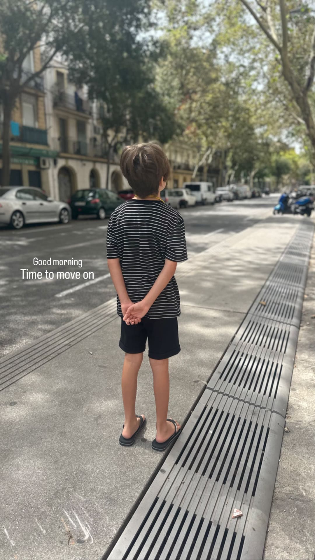 Morning on a Spanish city street