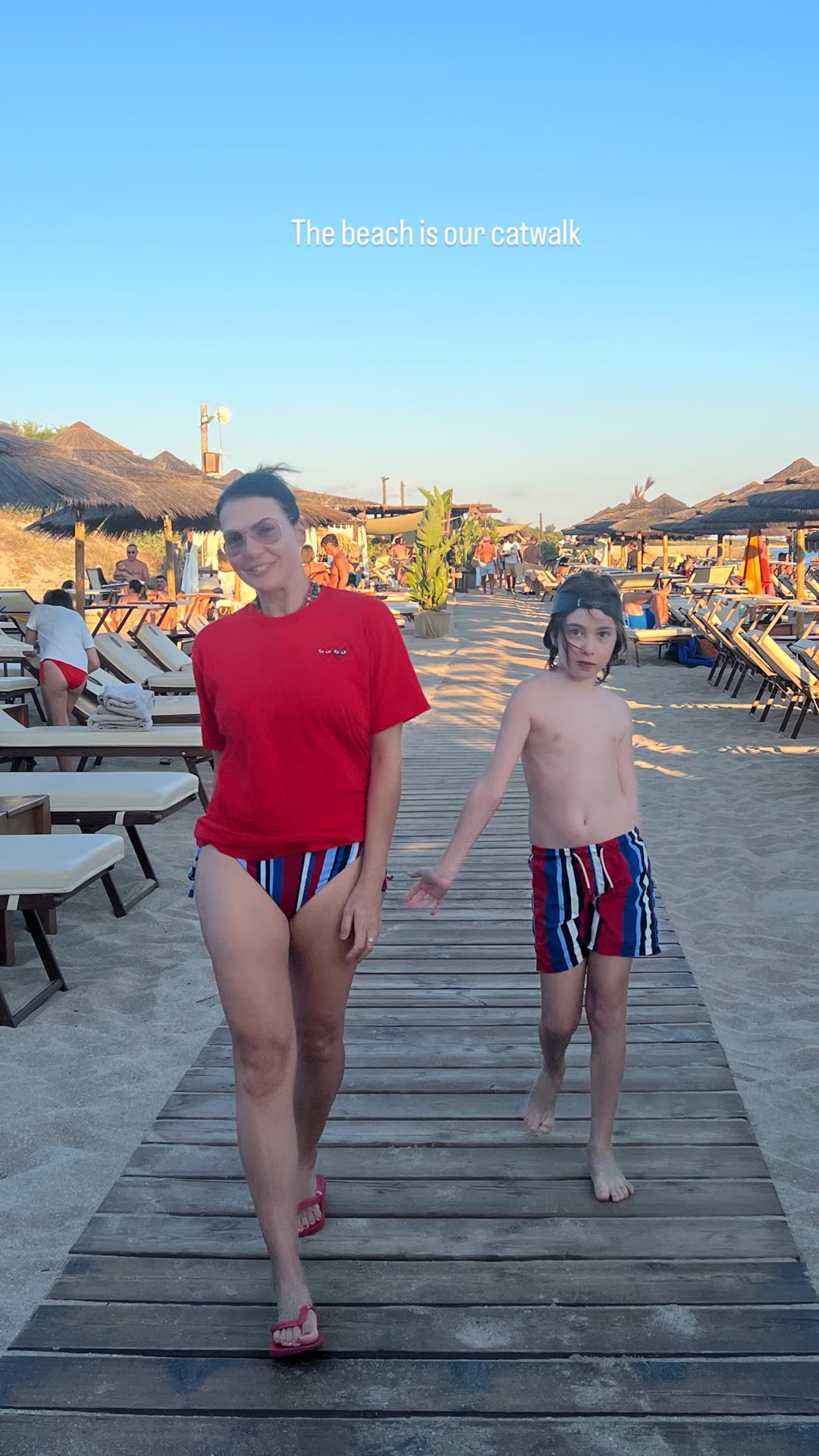 Beach club walk in Puglia