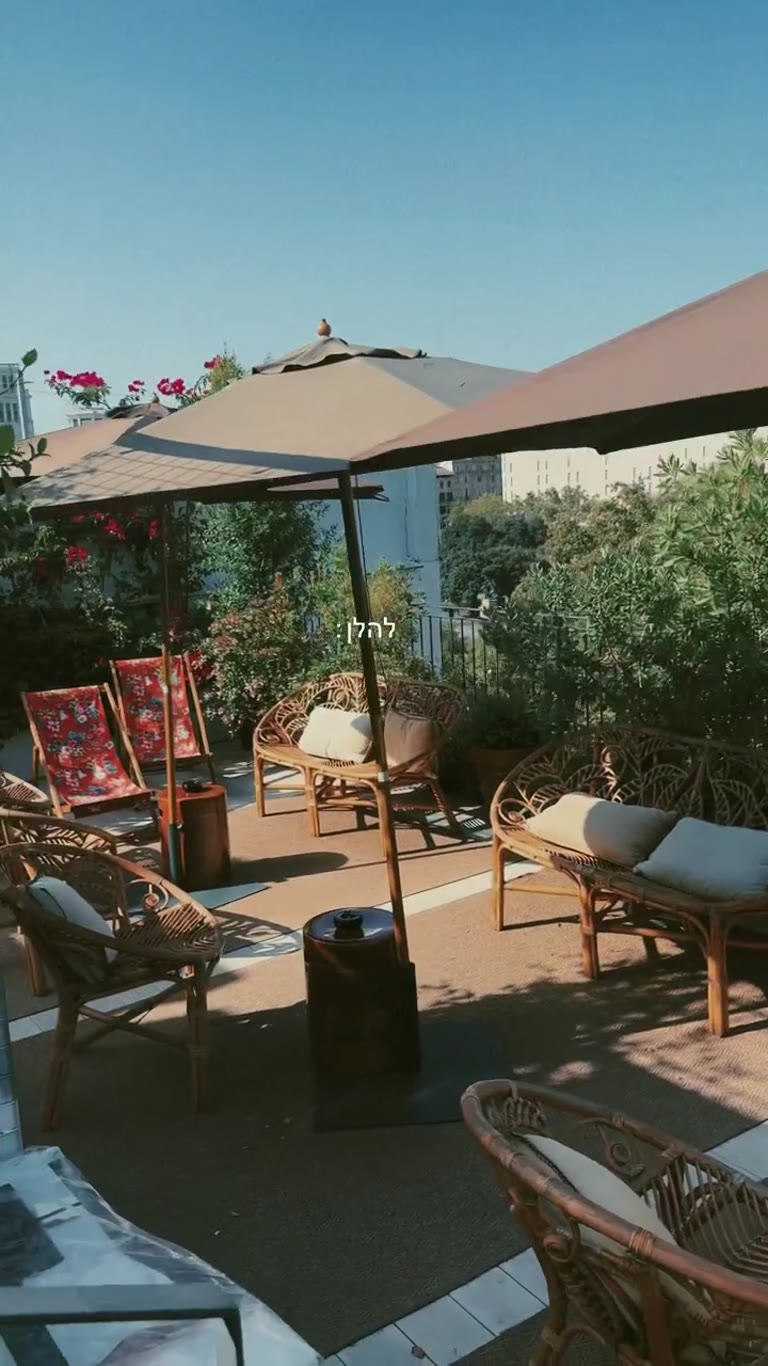 Barcelona rooftop terrace over La Rambla