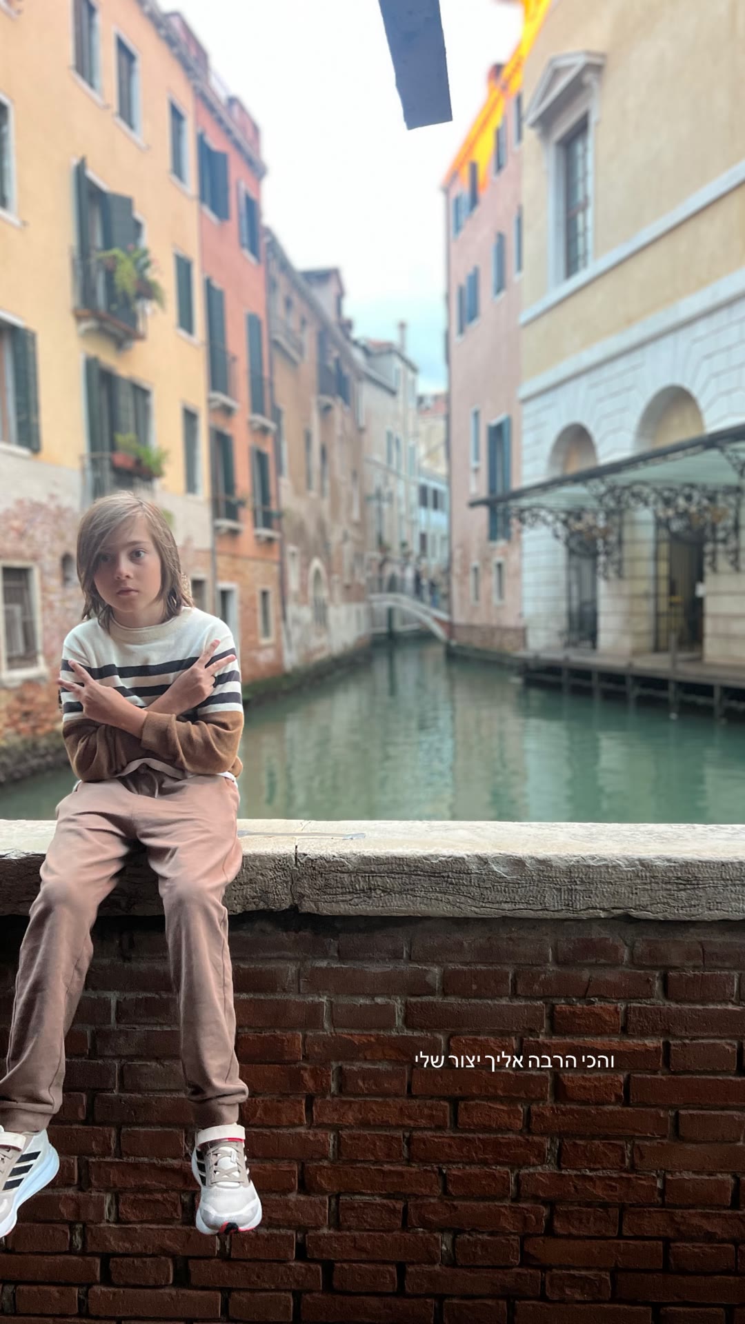 Venice canal moment with my kid
