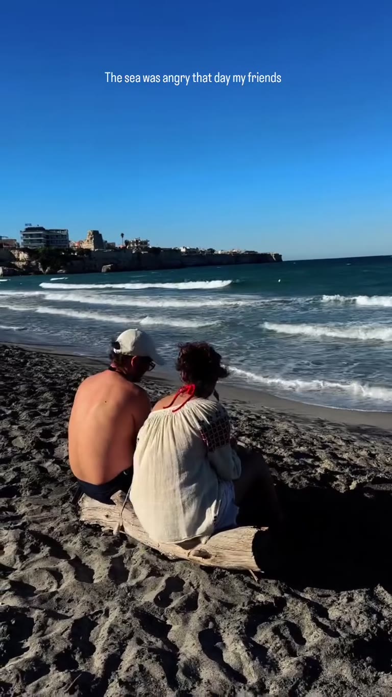 Windy beach day in Puglia