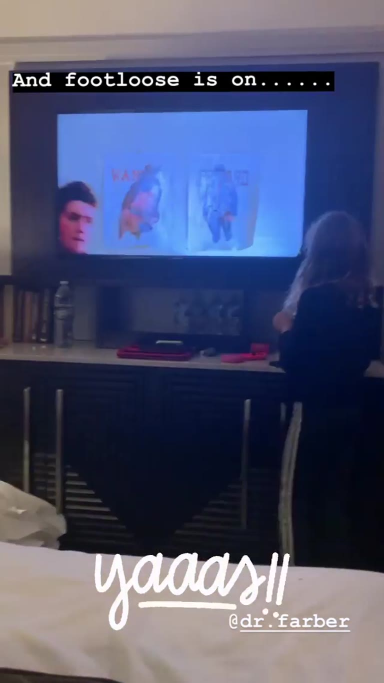 Footloose on the hotel TV in NYC