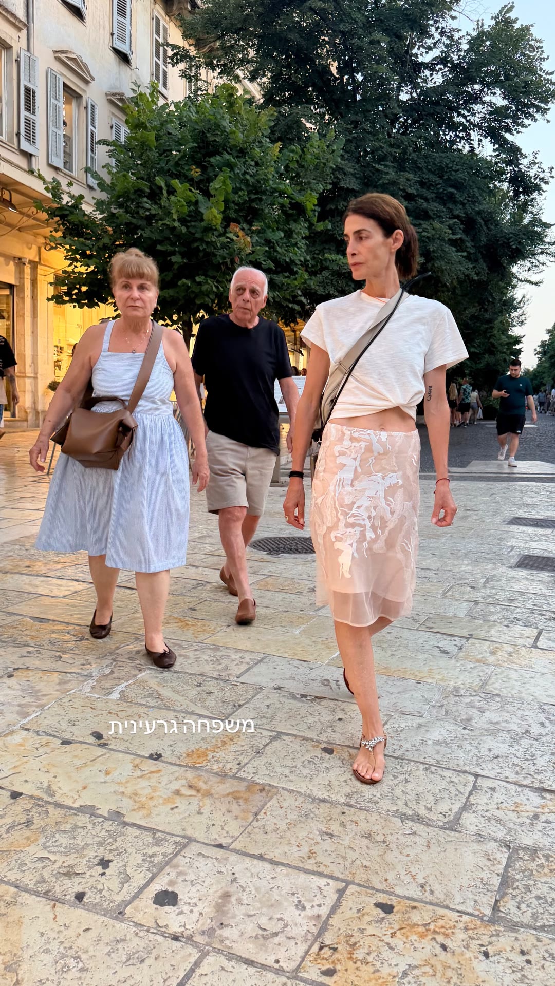 Family stroll in Corfu Old Town