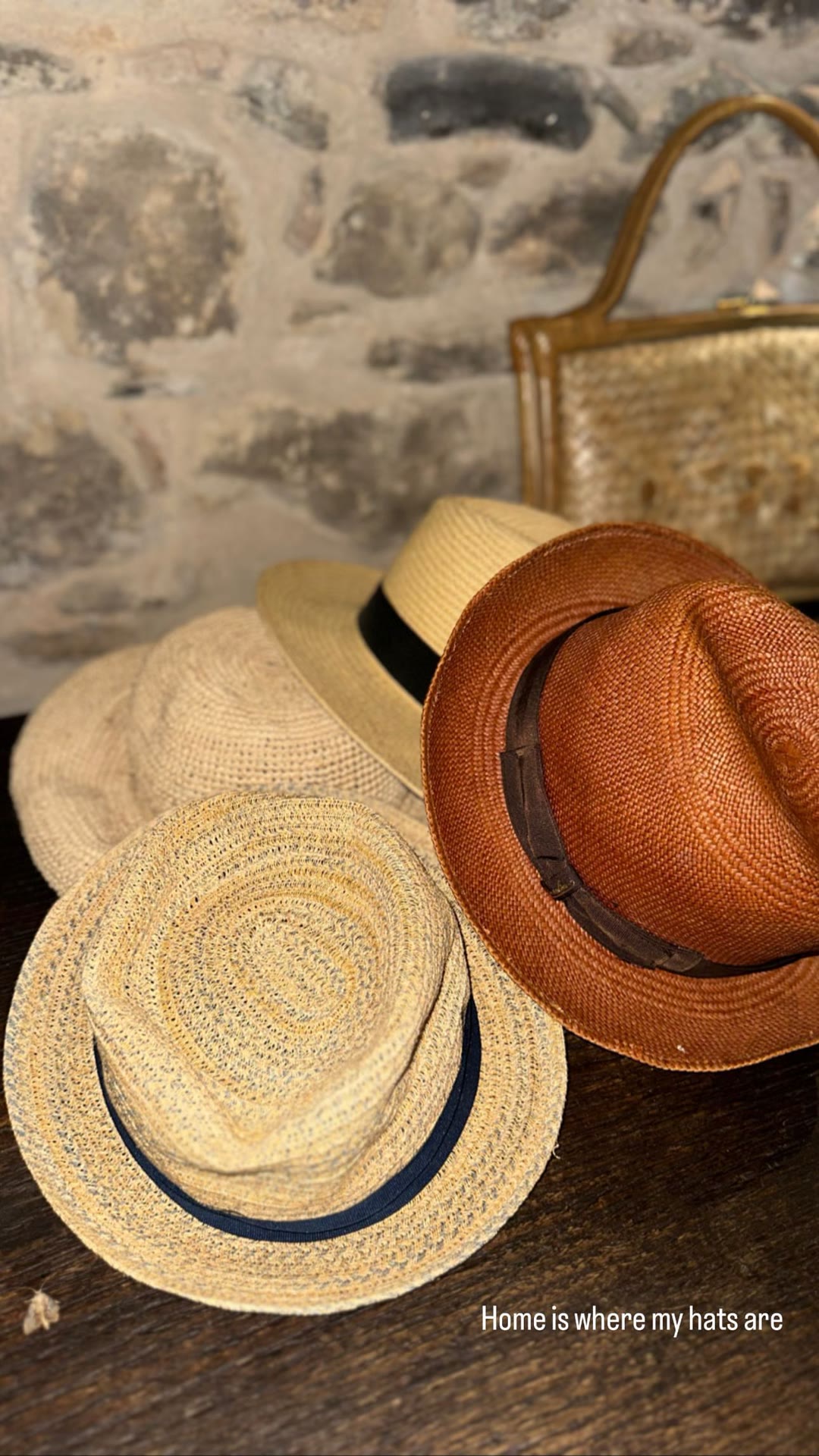 "Home is where my hats are"