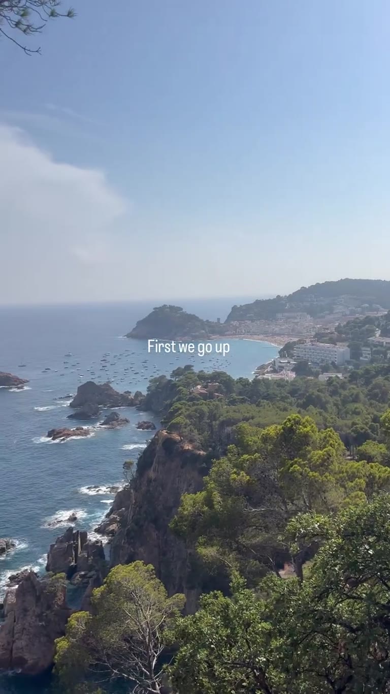 Clifftop view over Tossa de Mar, Costa Brava