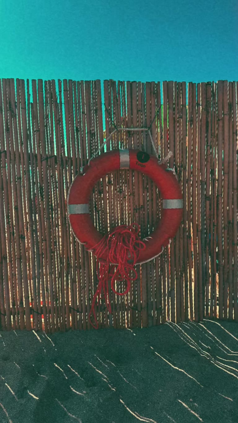 Beach club detail in Puglia