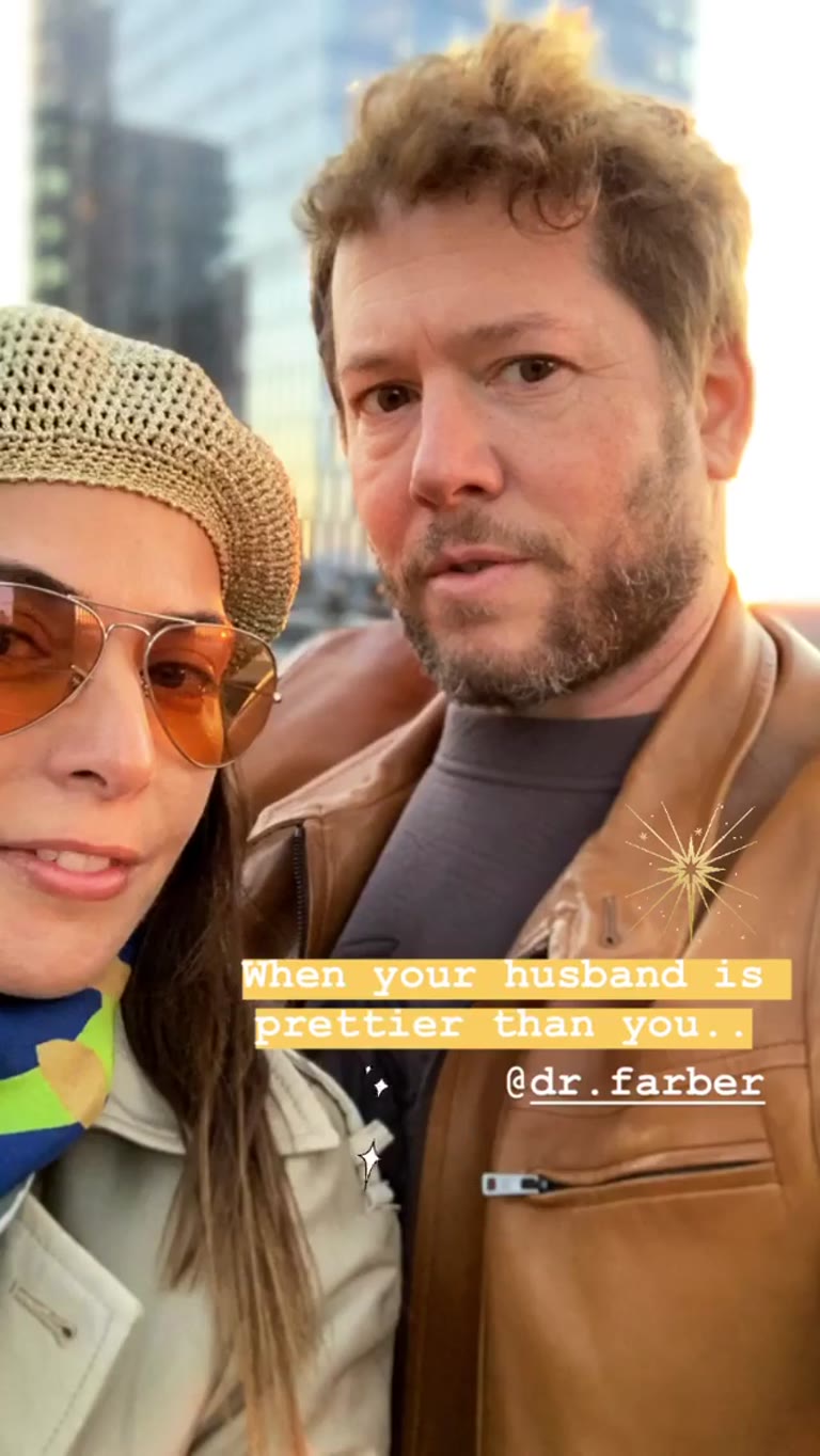 Couple selfie on a NYC street