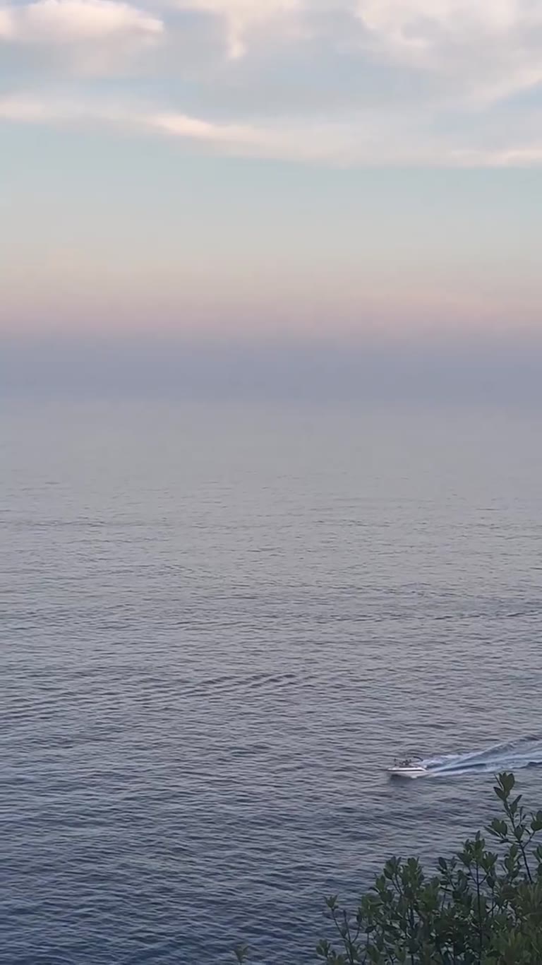 Pastel sunset over the sea in Spain