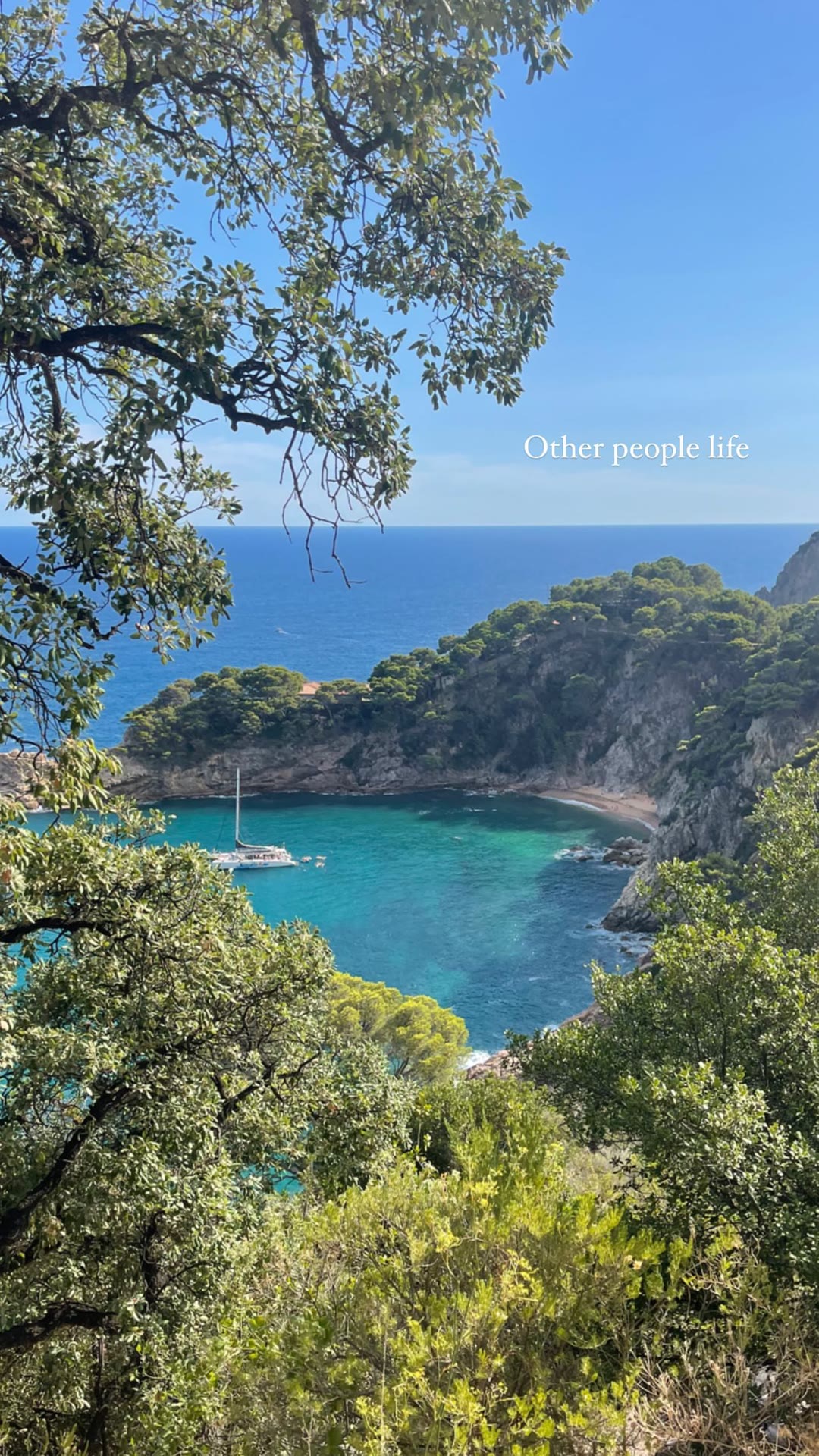 Costa Brava cove viewpoint near Barcelona